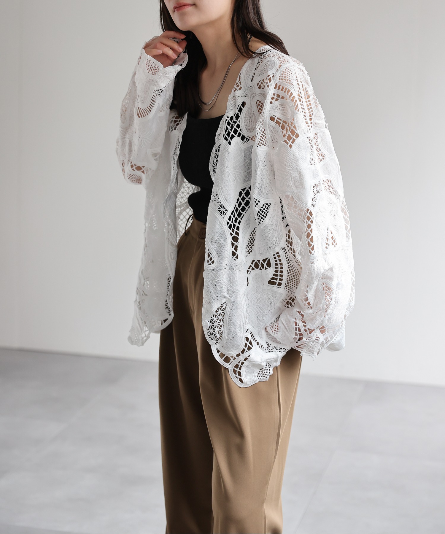 model：156cm 着用サイズ：FREE