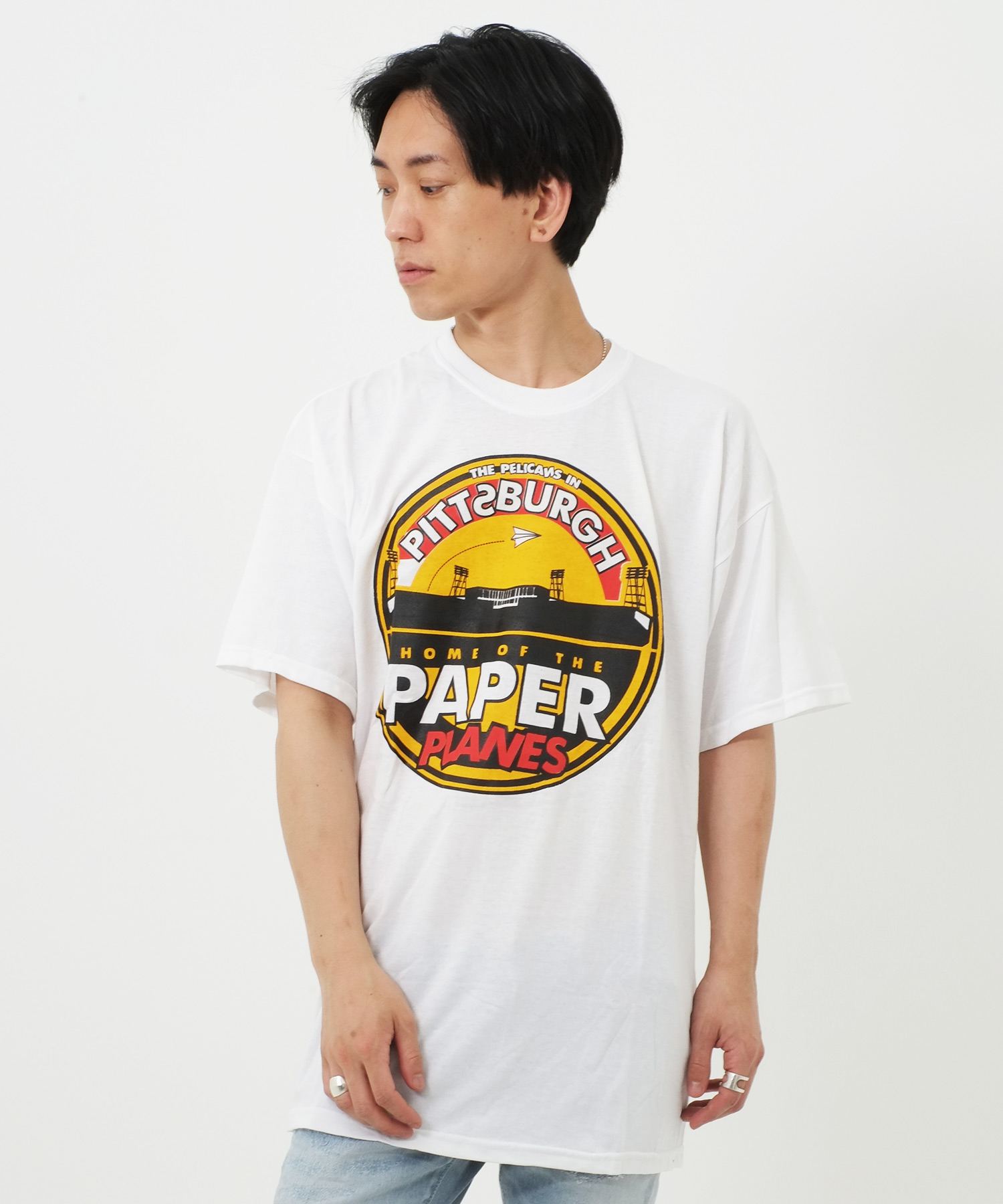 グラフィックロゴ半袖Tシャツ/カットソー インポートセレクト│A