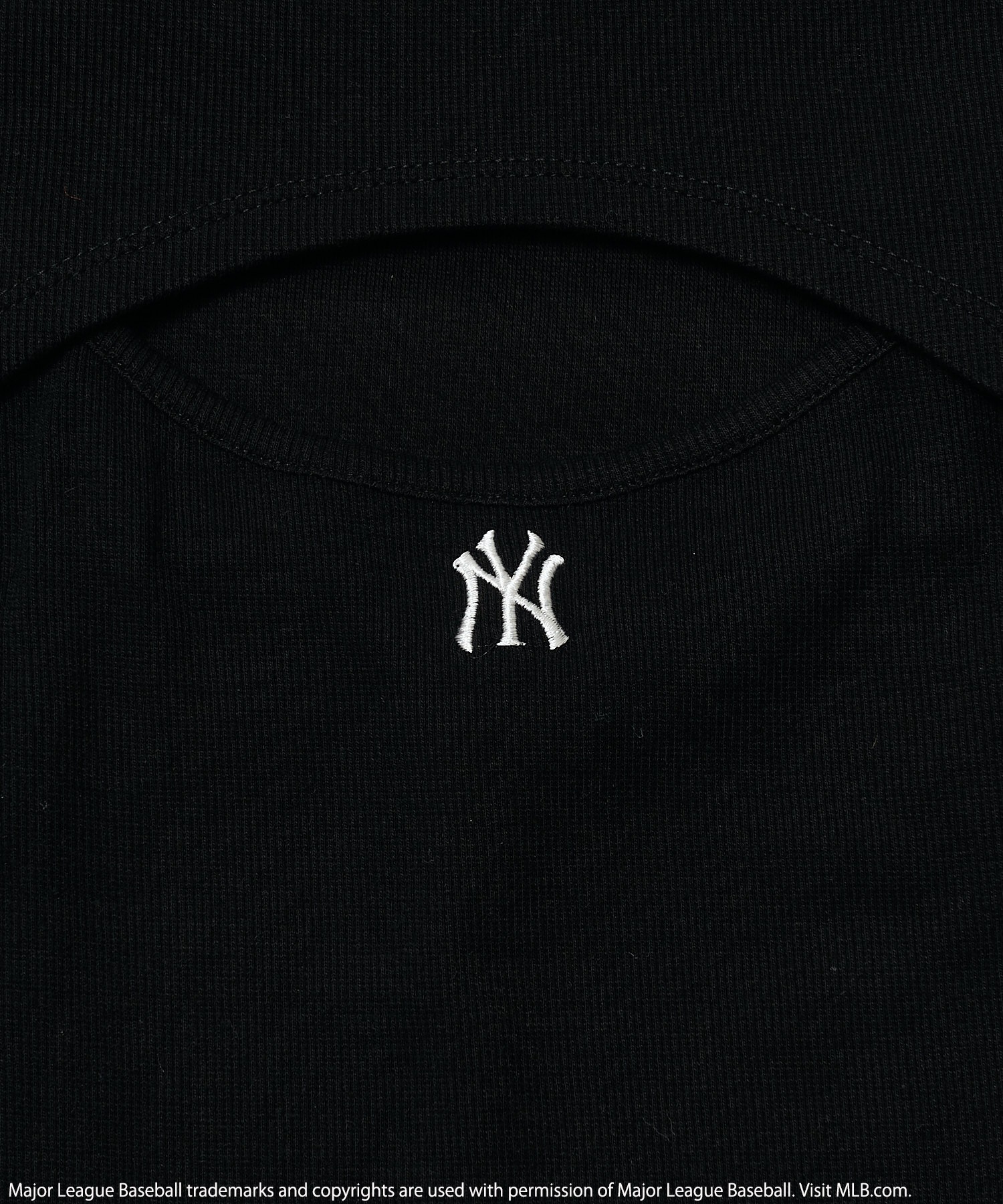tシャツ 「MLB」変形バストオープンリブトップス レディース BACK TO THE FIELD tシャツ 「MLB」変形バストオープンリブ