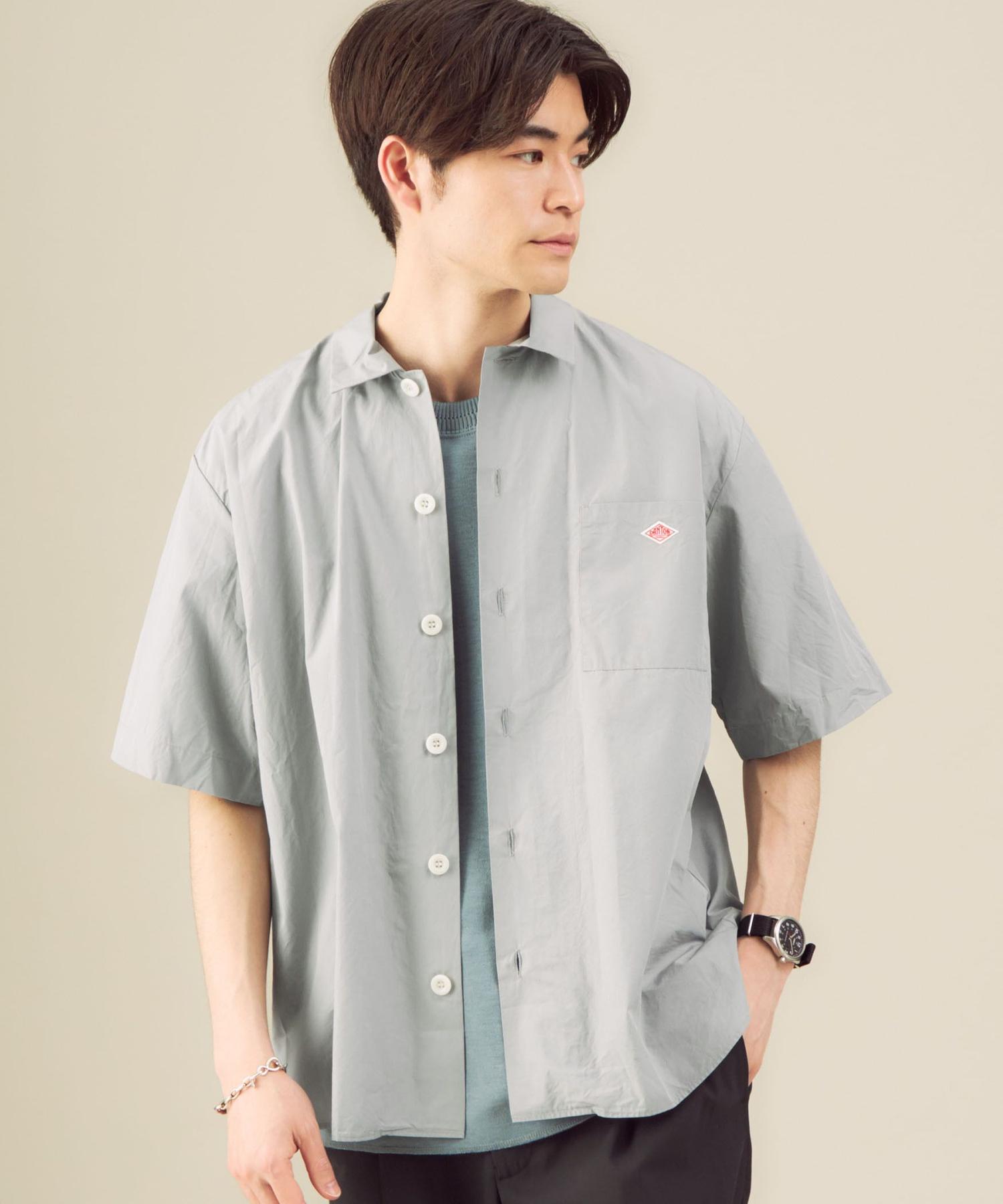 商品詳細 ダントン Danton ポプリン ワイドカラー 半袖 シャツ Green Label Relaxing グリーンレーベル リラクシング 公式通販