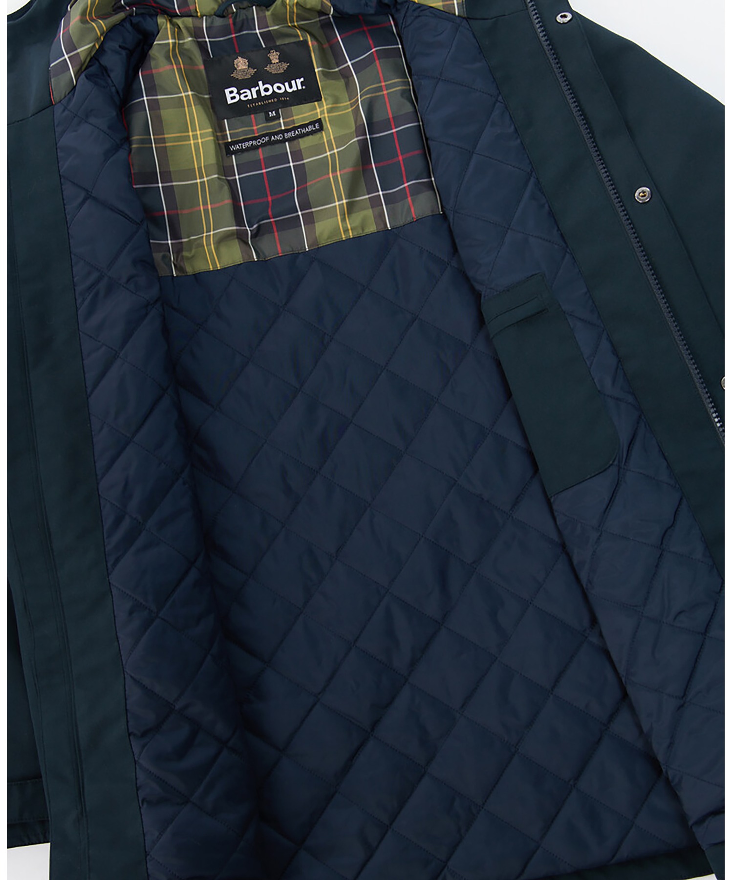 Barbour バブアー ２レイヤー中綿フード付きBEDALE
