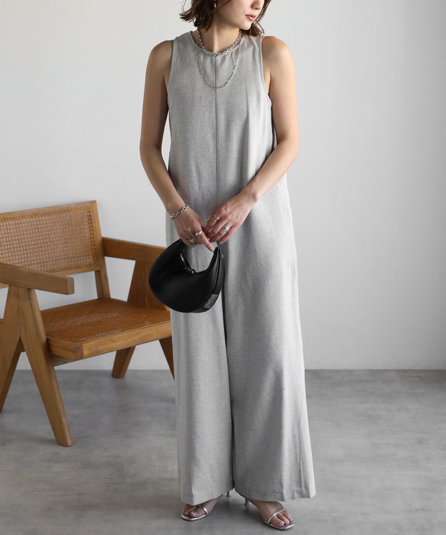 model：H158 着用サイズ：FREE