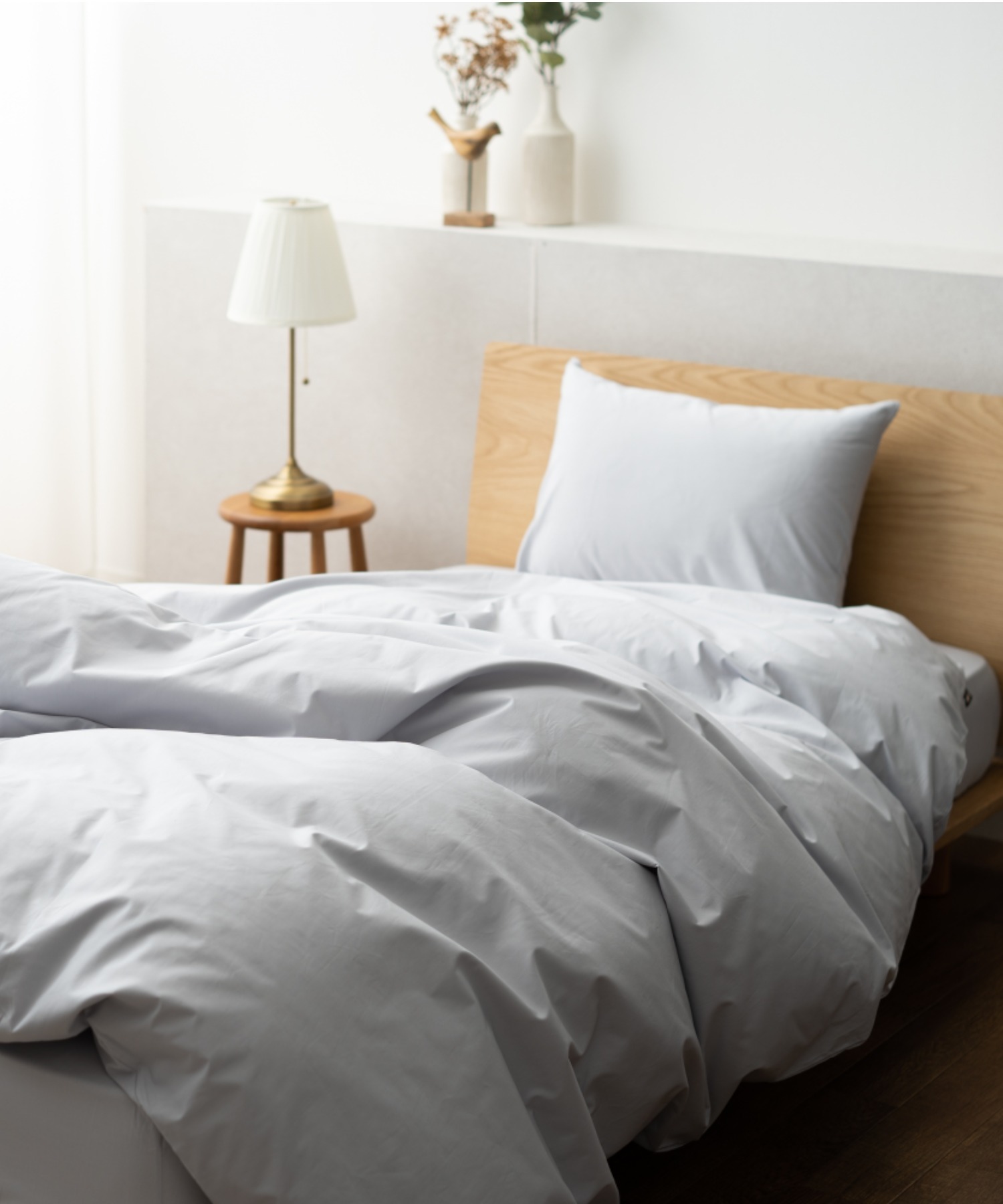 【エムールカラー】ベッド用布団カバー3点セット/シングル