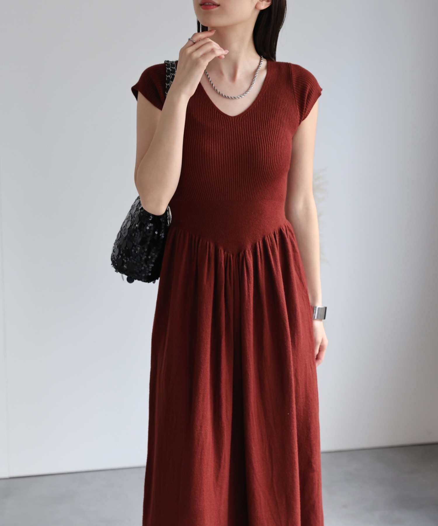 model：162cm 着用サイズ：F