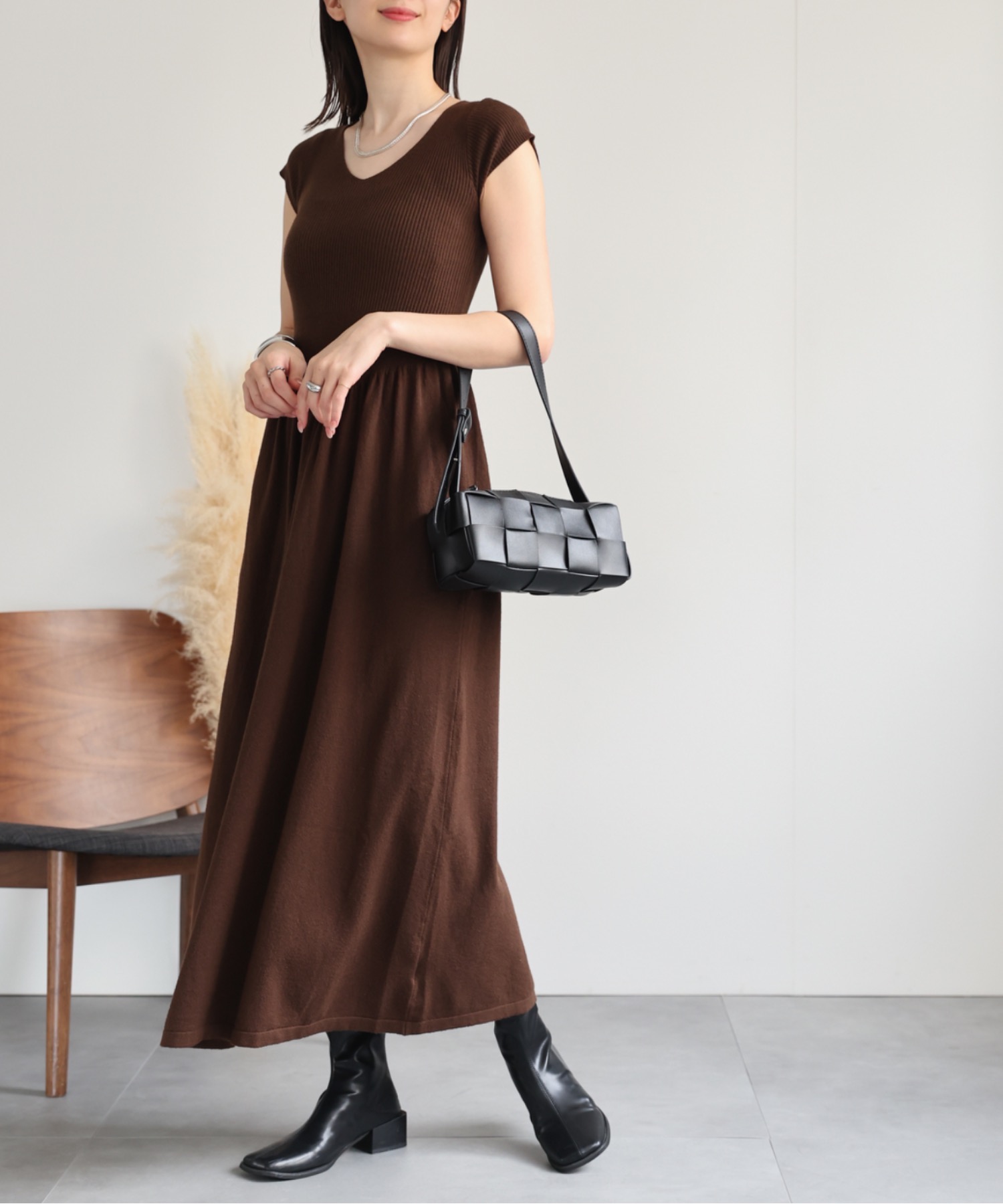 model：162cm 着用サイズ：F