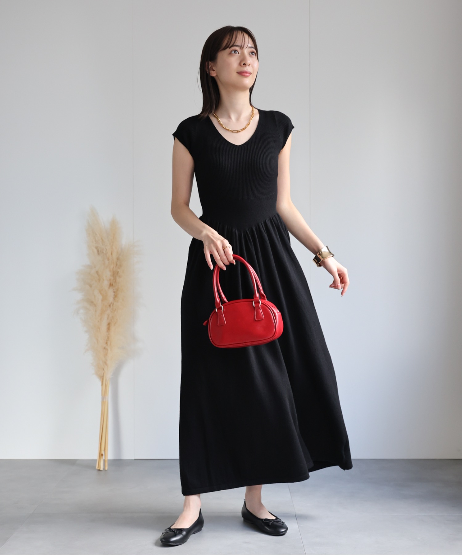 model：162cm 着用サイズ：F