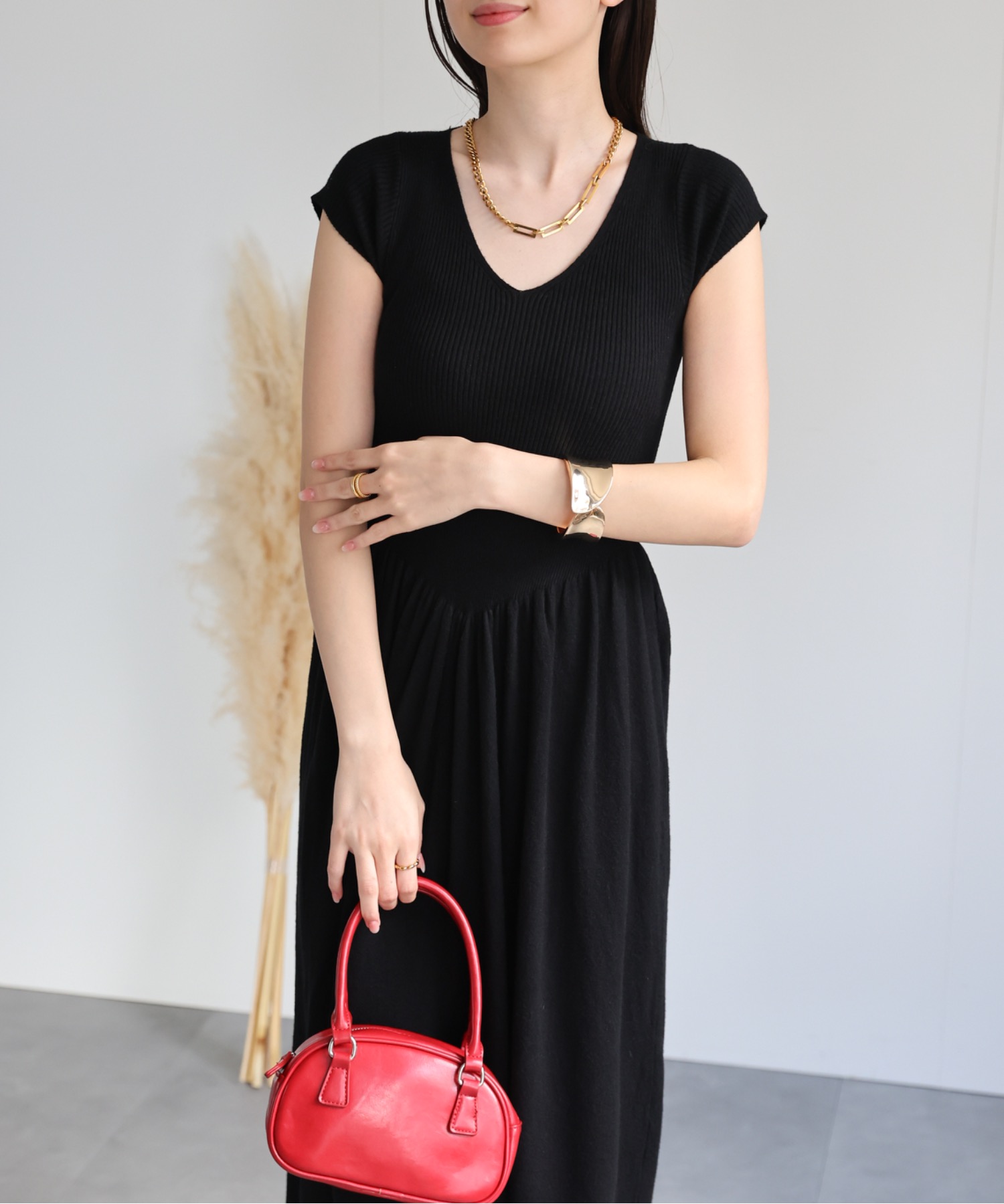 model：162cm 着用サイズ：F