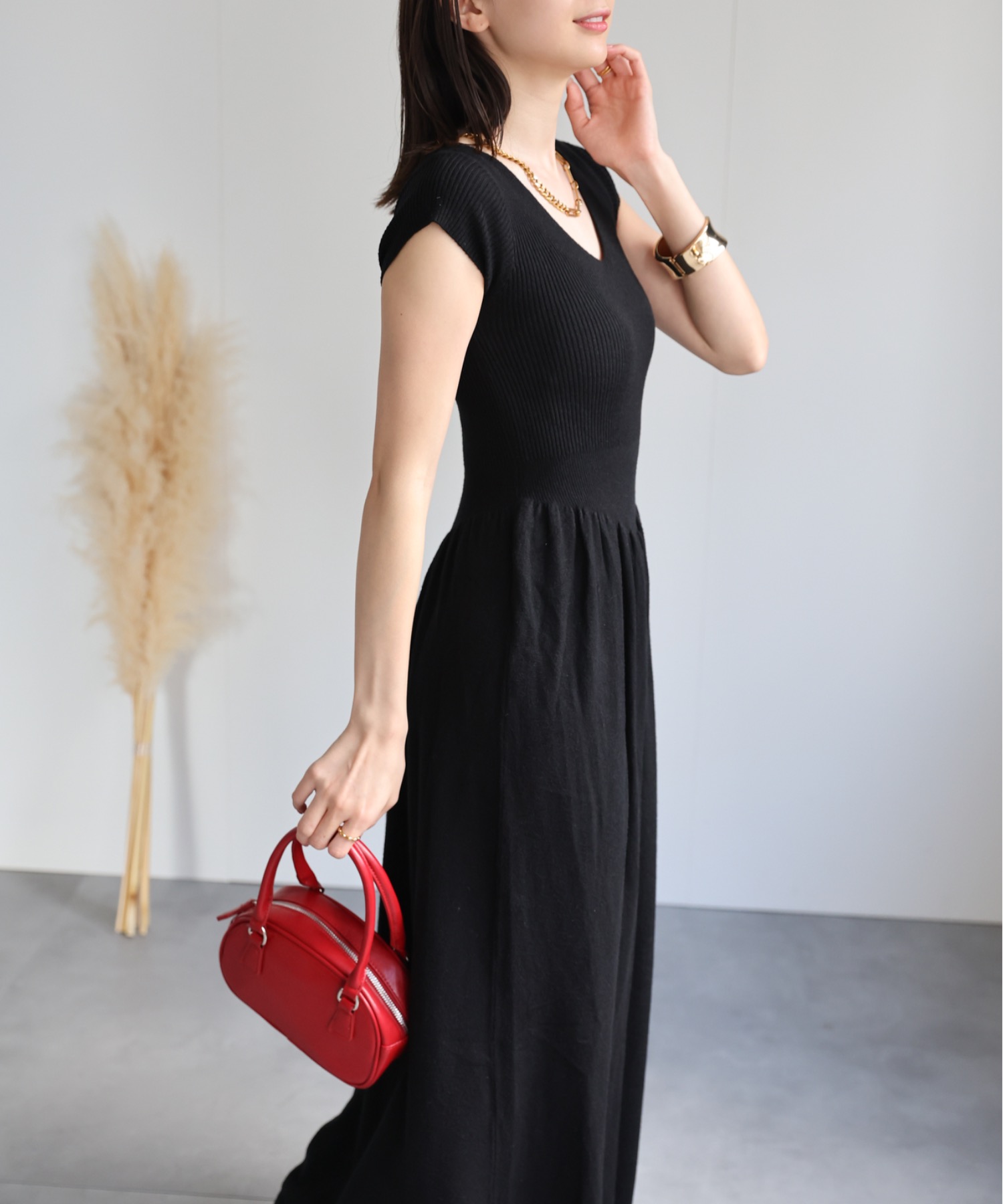 model：162cm 着用サイズ：F