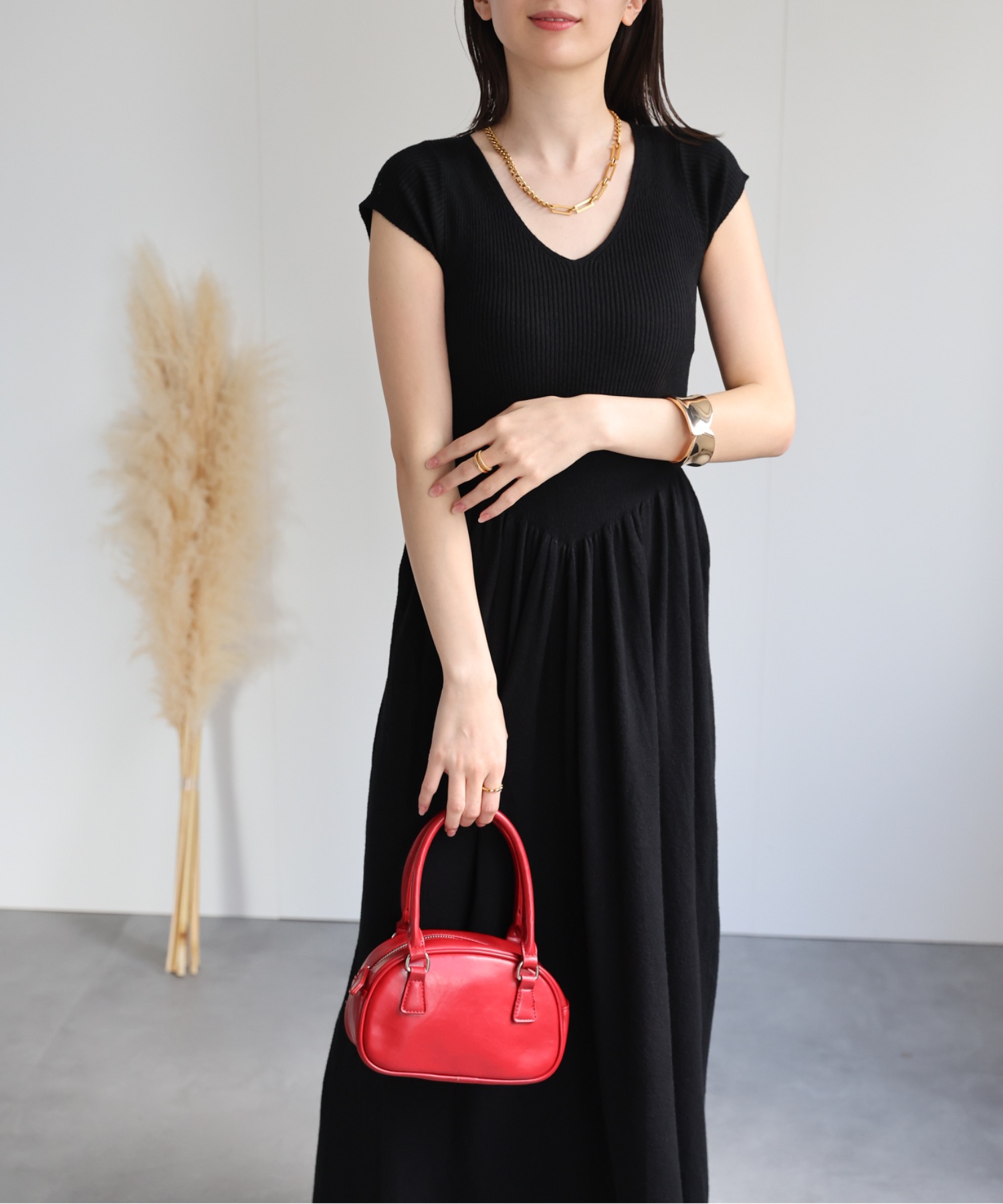 model：162cm 着用サイズ：F