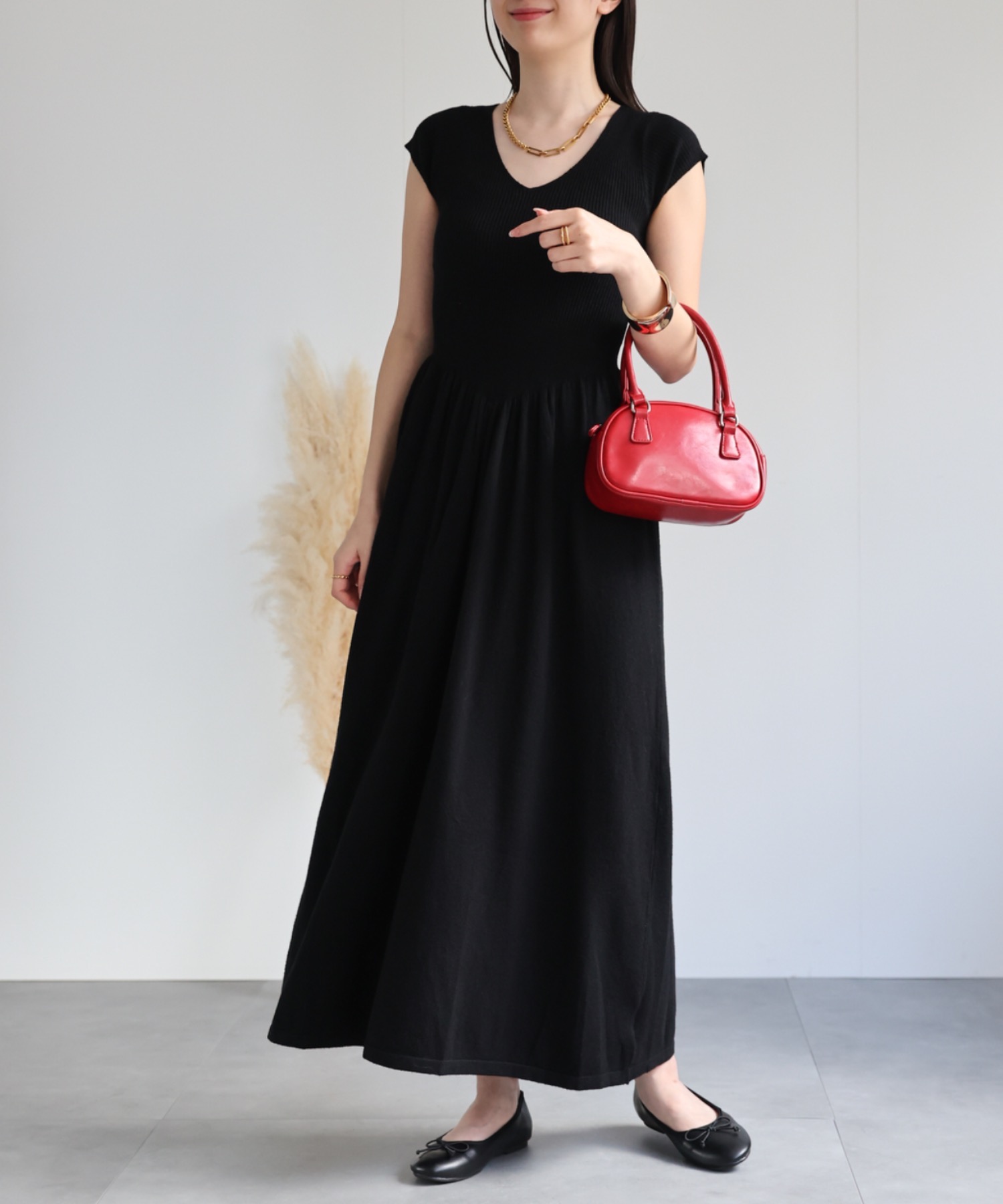 model：162cm 着用サイズ：F
