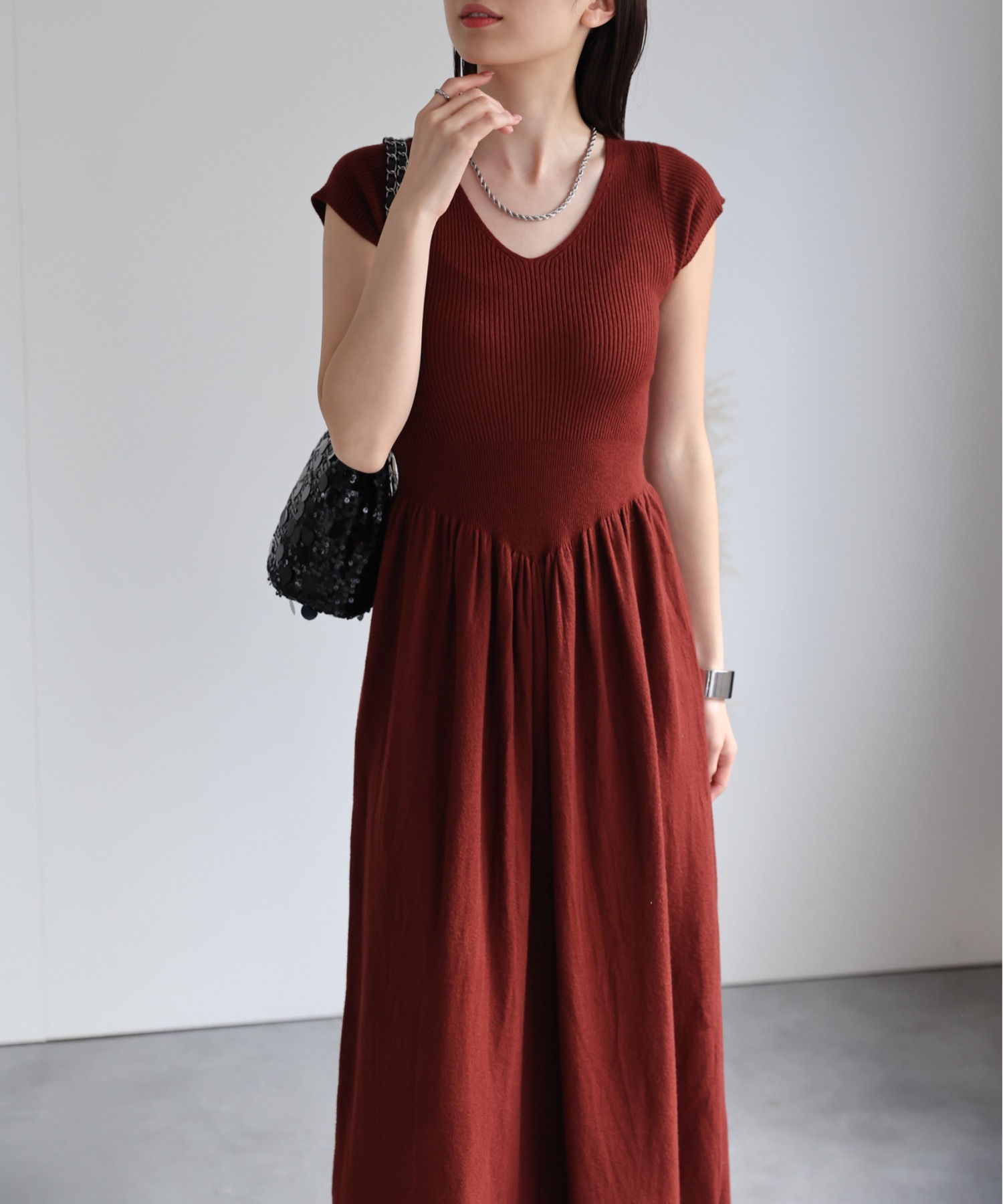 model：162cm 着用サイズ：F
