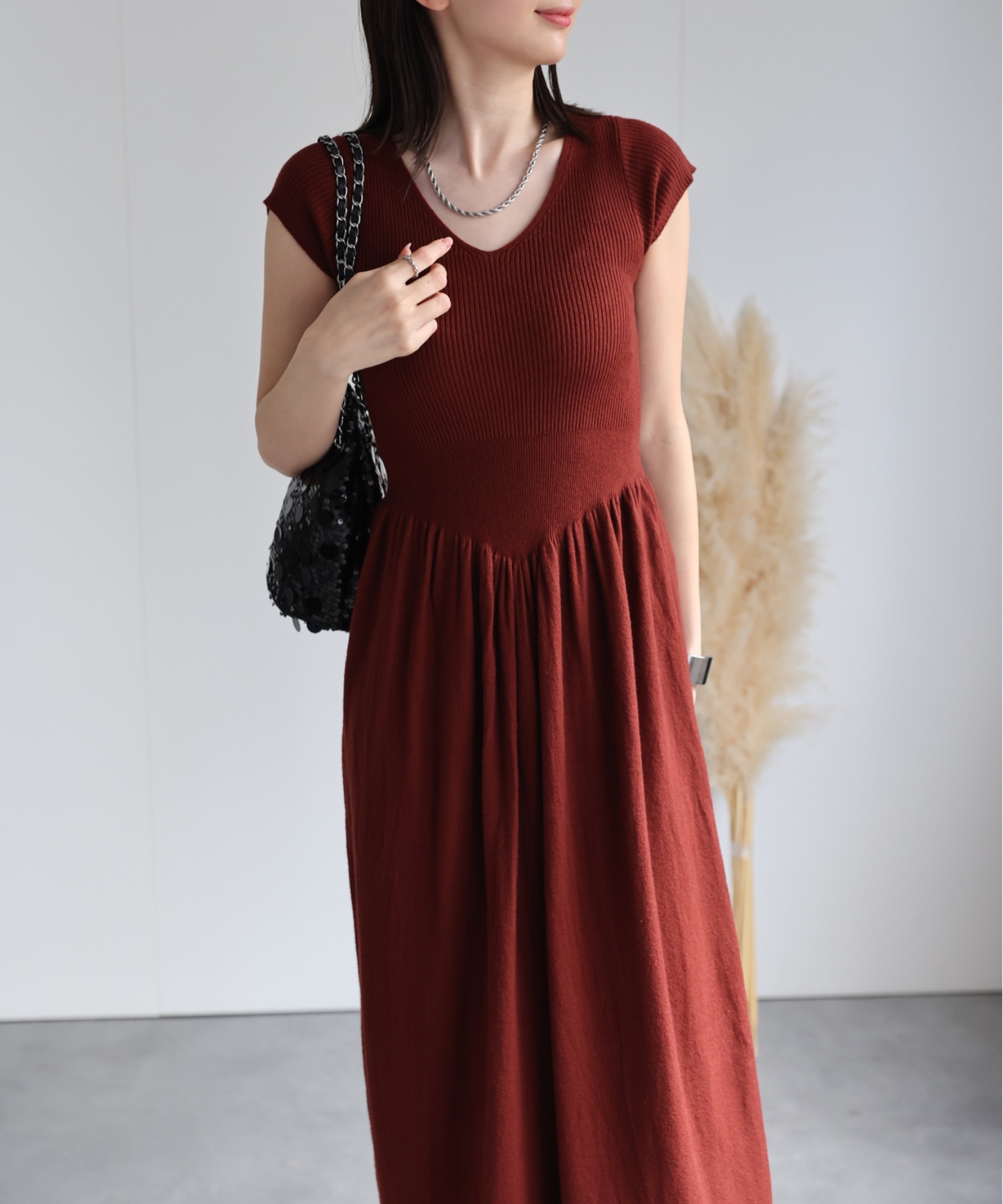 model：162cm 着用サイズ：F