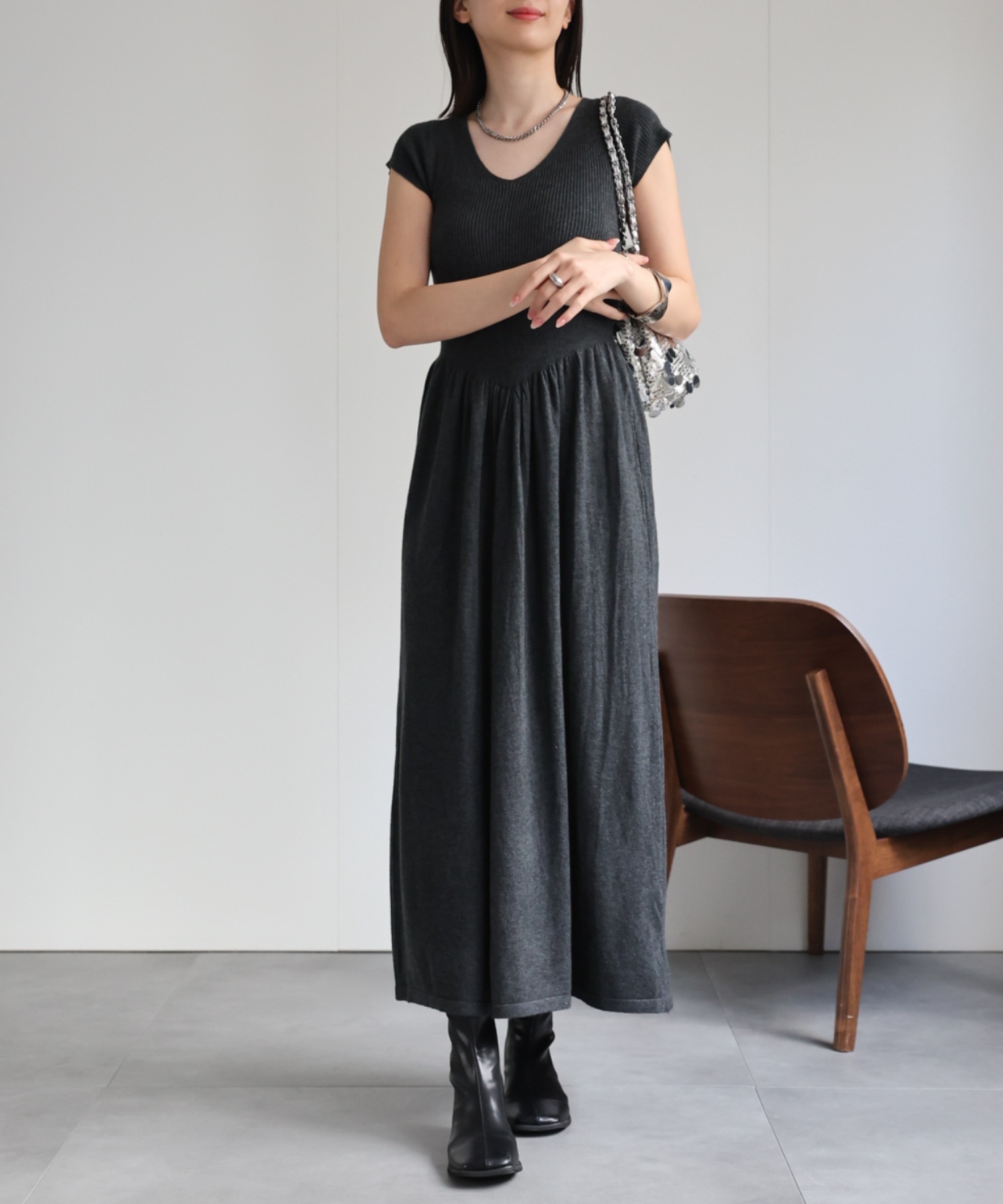 model：162cm 着用サイズ：F