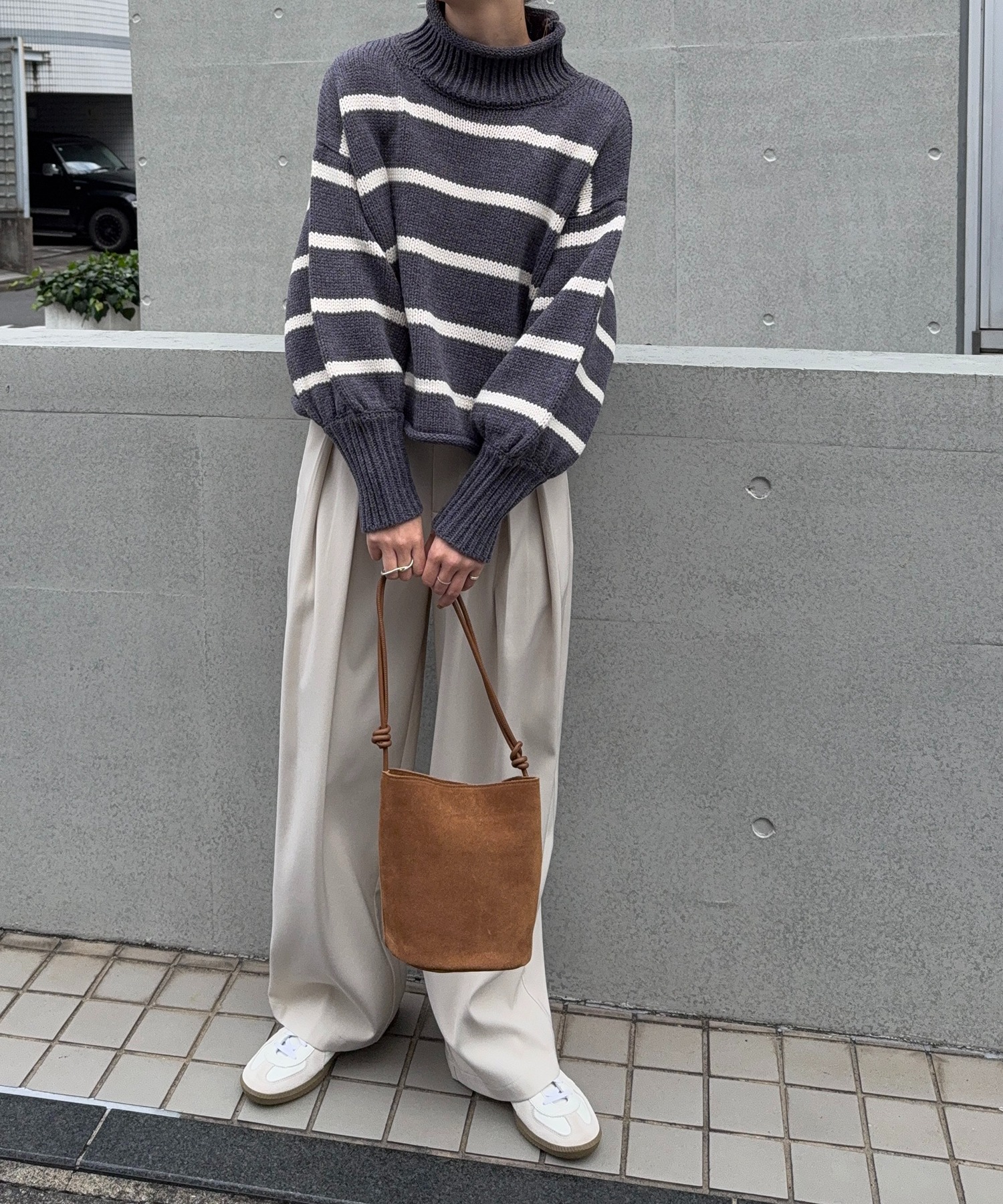 model：H166　着用サイズ：F