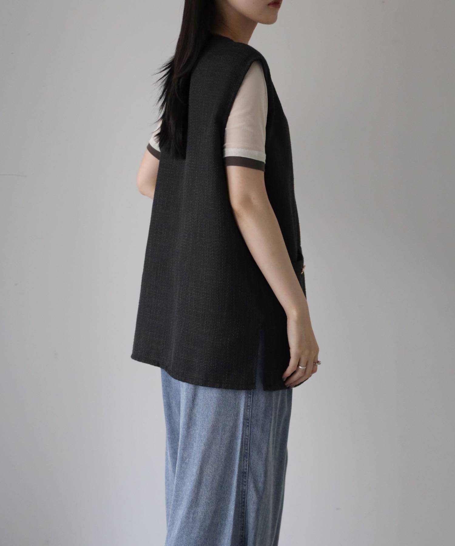 model：164cm. 着用サイズ：FREE