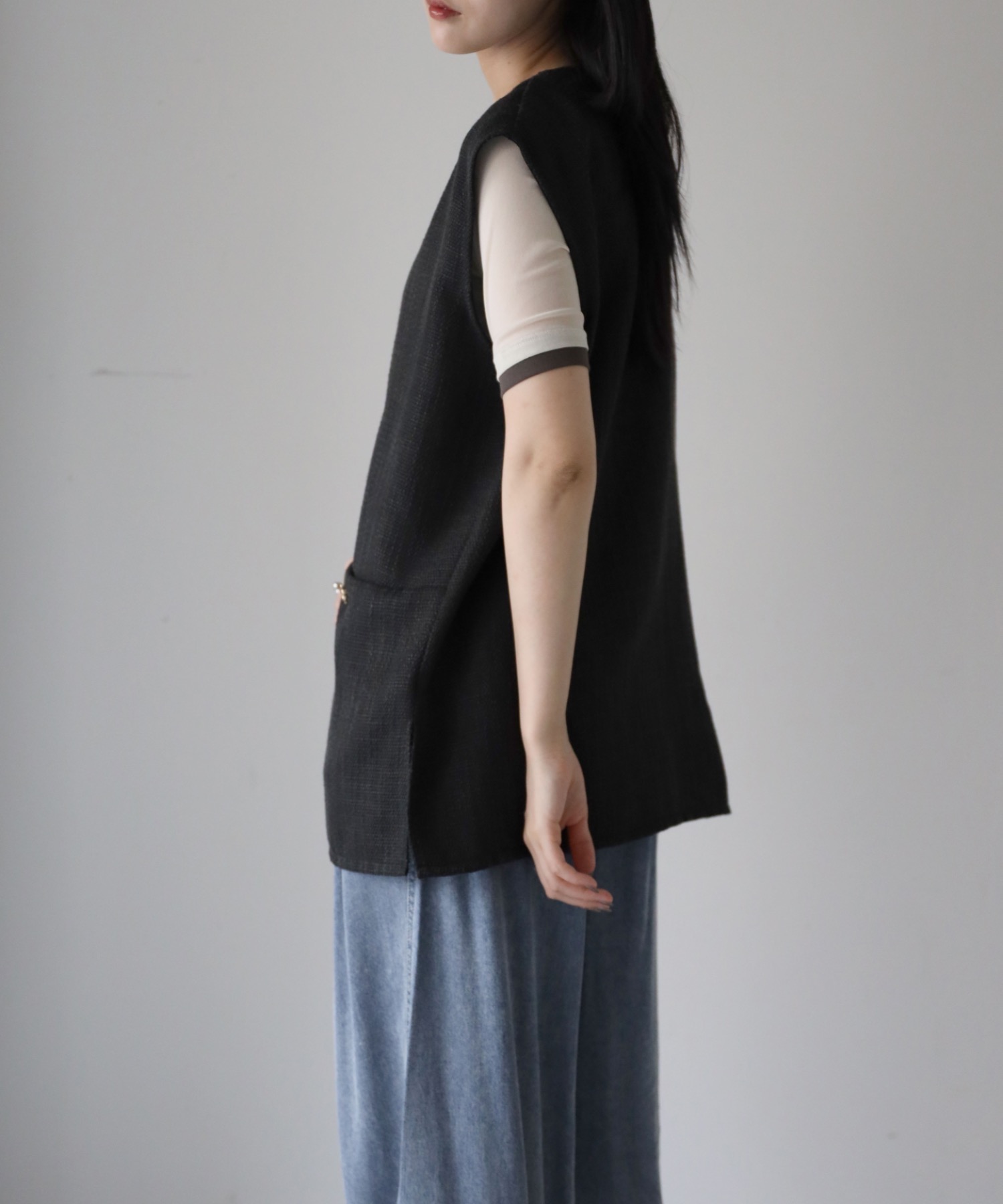 model：164cm. 着用サイズ：FREE
