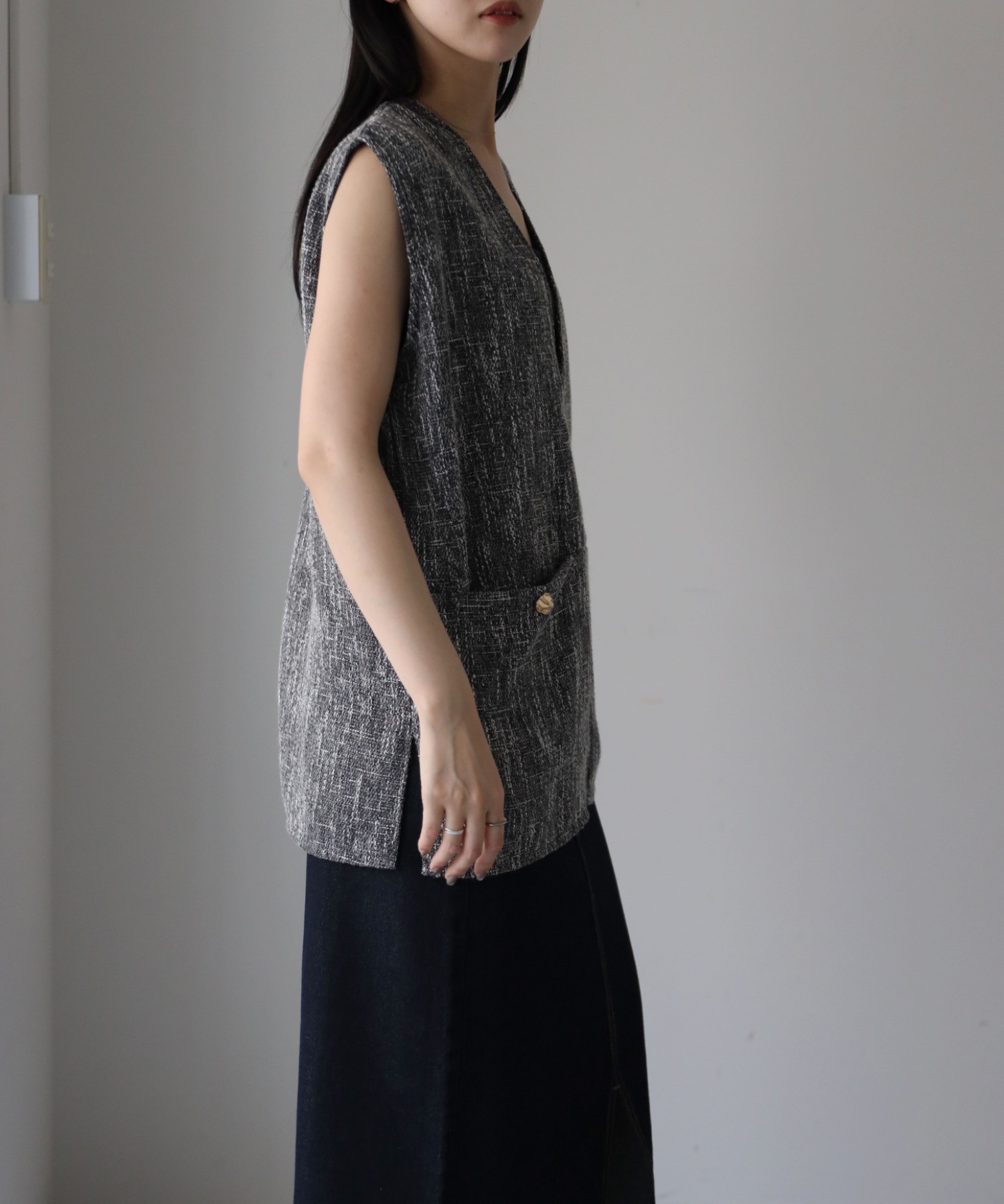 model：164cm. 着用サイズ：FREE