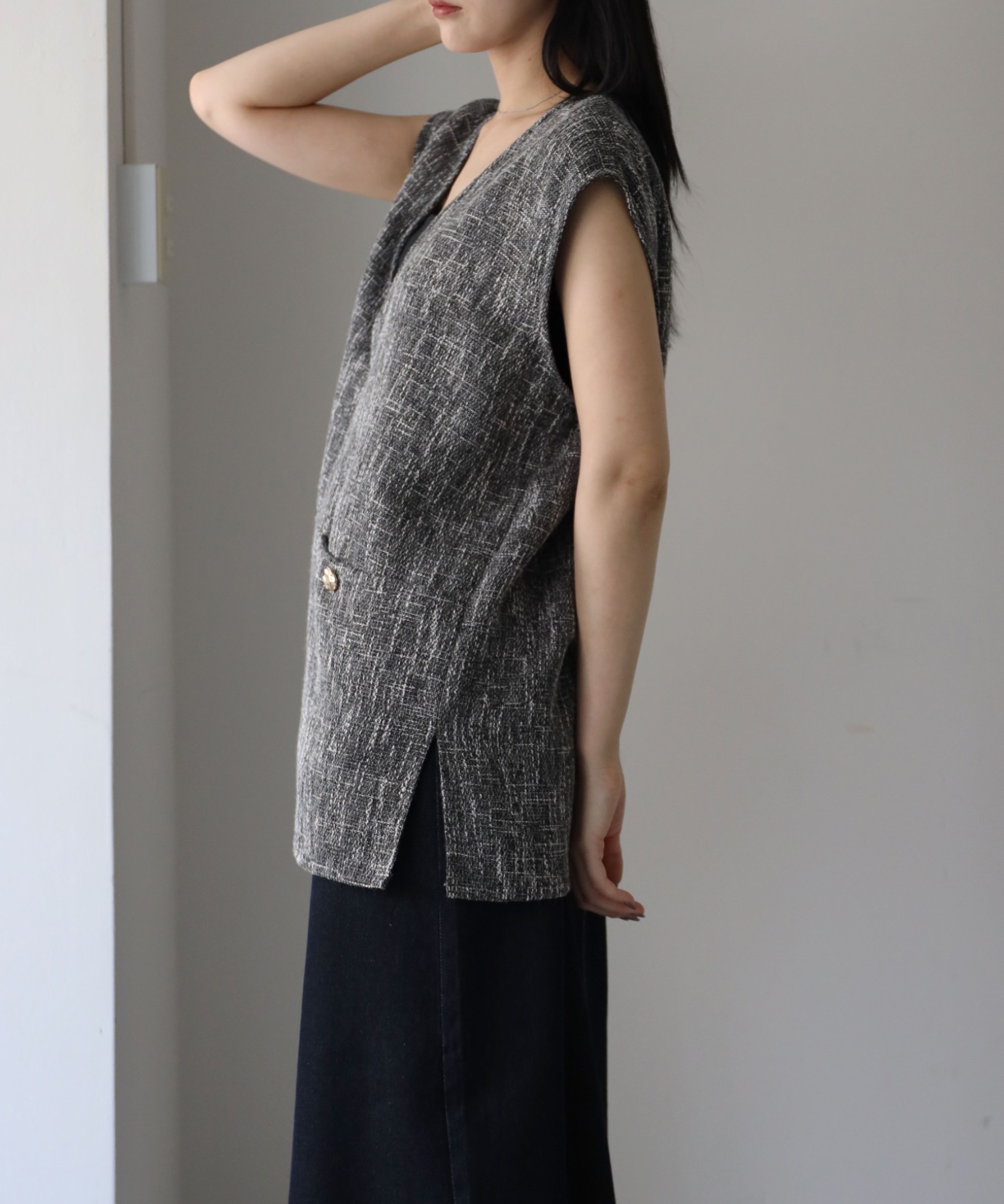 model：164cm. 着用サイズ：FREE