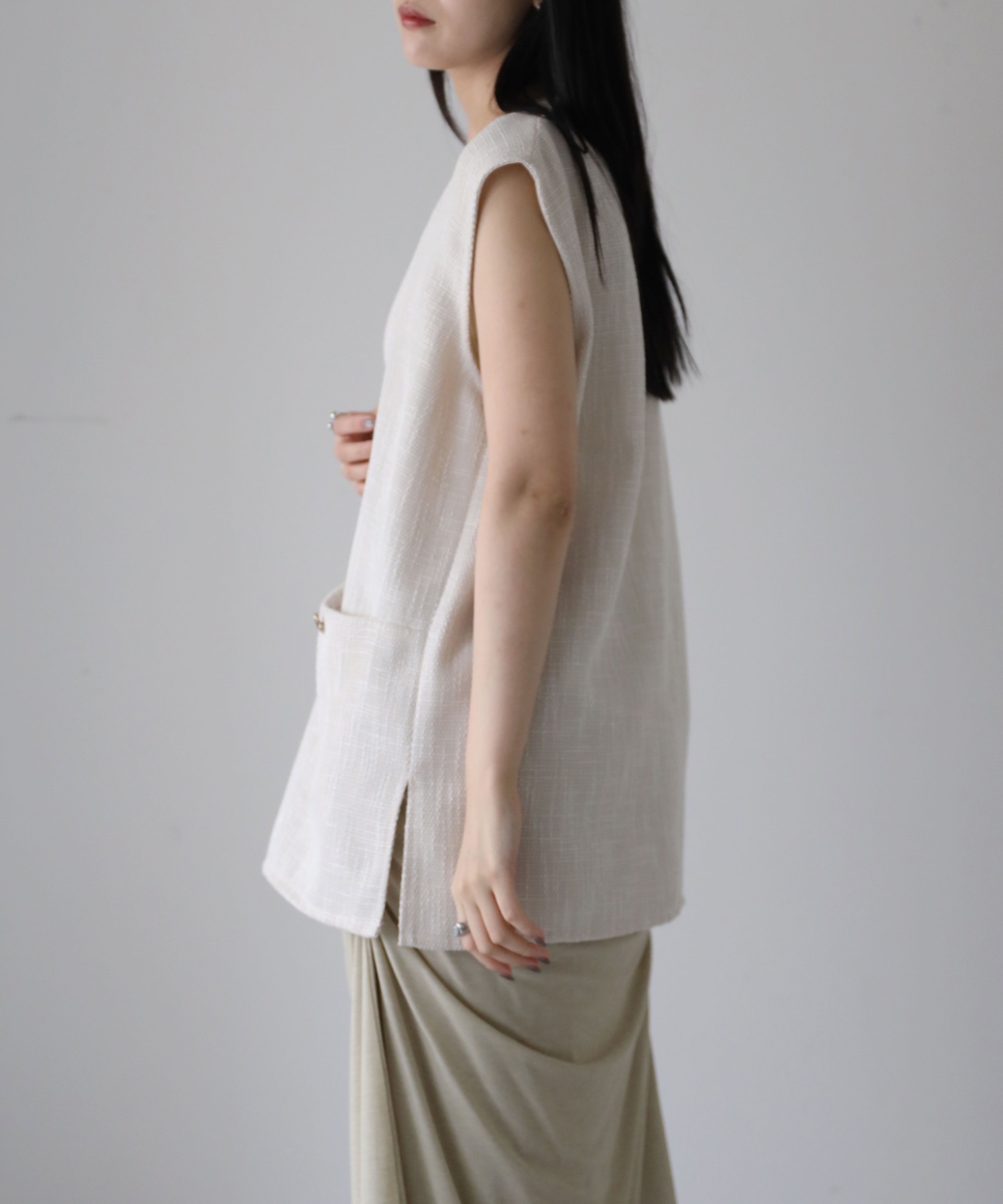 model：164cm. 着用サイズ：FREE