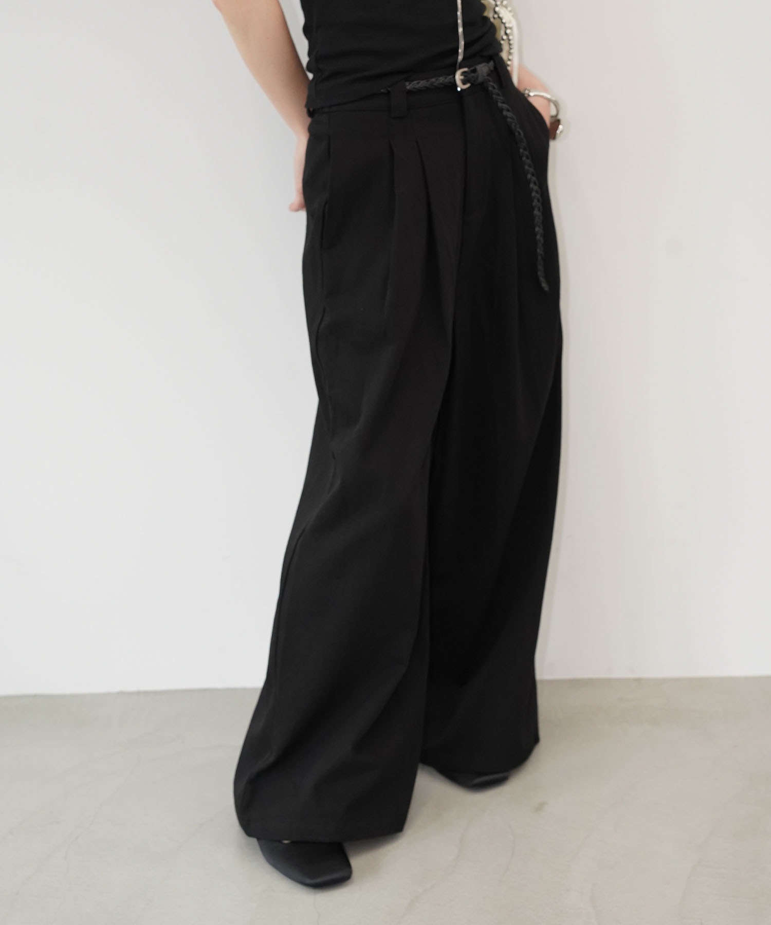 ダブルタックワイドパンツ chw26s188-ファッション通販サイト-chuclla