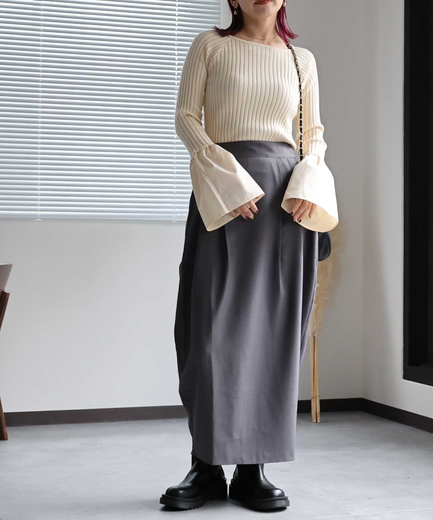 model:162㎝　着用サイズ:FREE