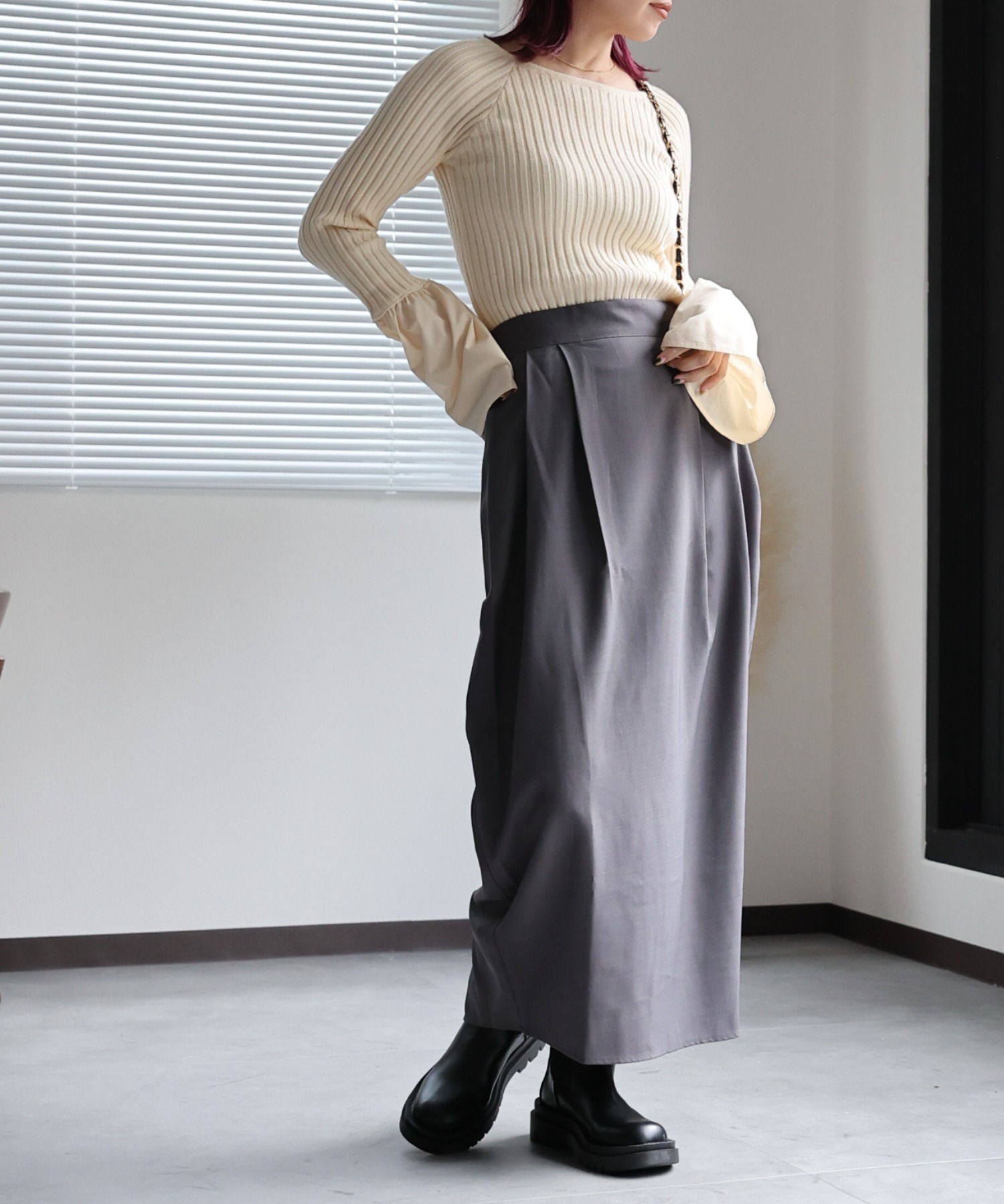 model:162㎝　着用サイズ:FREE