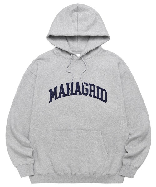 mahagrid/マハグリッド』VARSITY LOGO HOODIE/バーシティーロゴ プルオーバーパーカー mahagrid│A'GEM/9×.KOM【公式】｜韓国・ストリートブランド通販サイト  エージェムナイン ドットケーオーエム