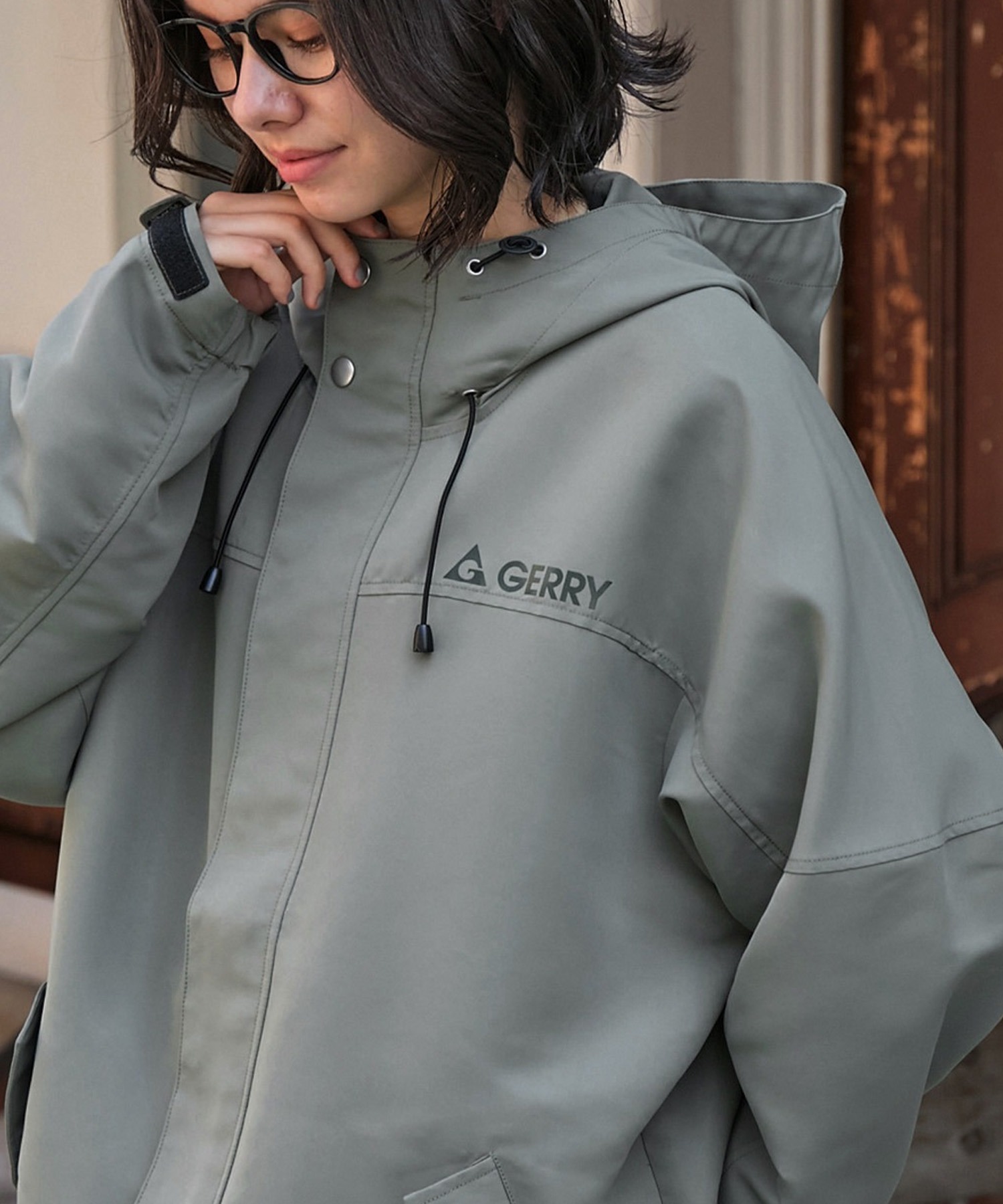 GERRY / ジェリー 別注 <撥水>ラバーロゴ オーバーサイズマウンテン