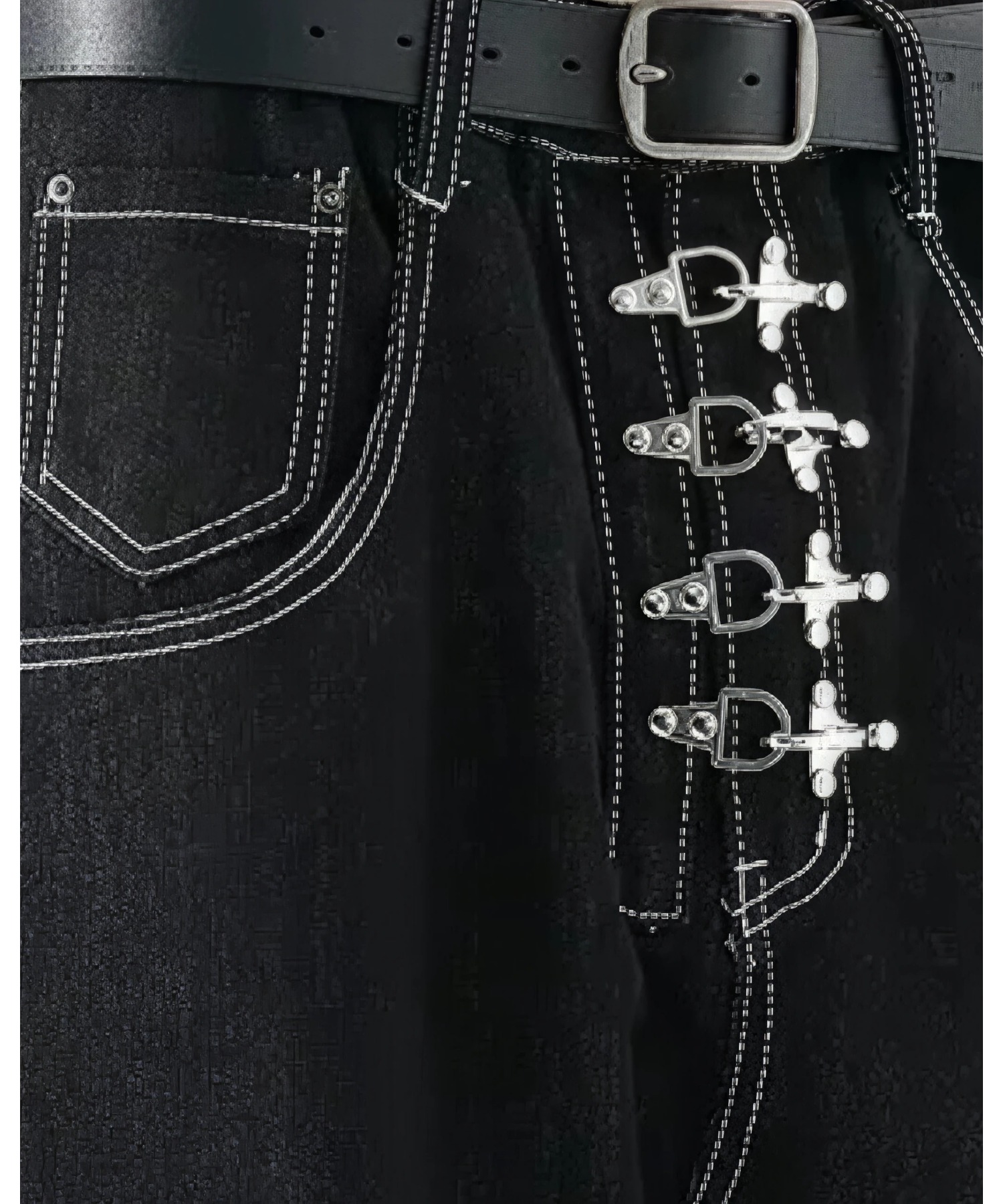 A'GEM/9 × .kom 『A'gem/エージェム』Fireman Hook Balloon Wide Denim