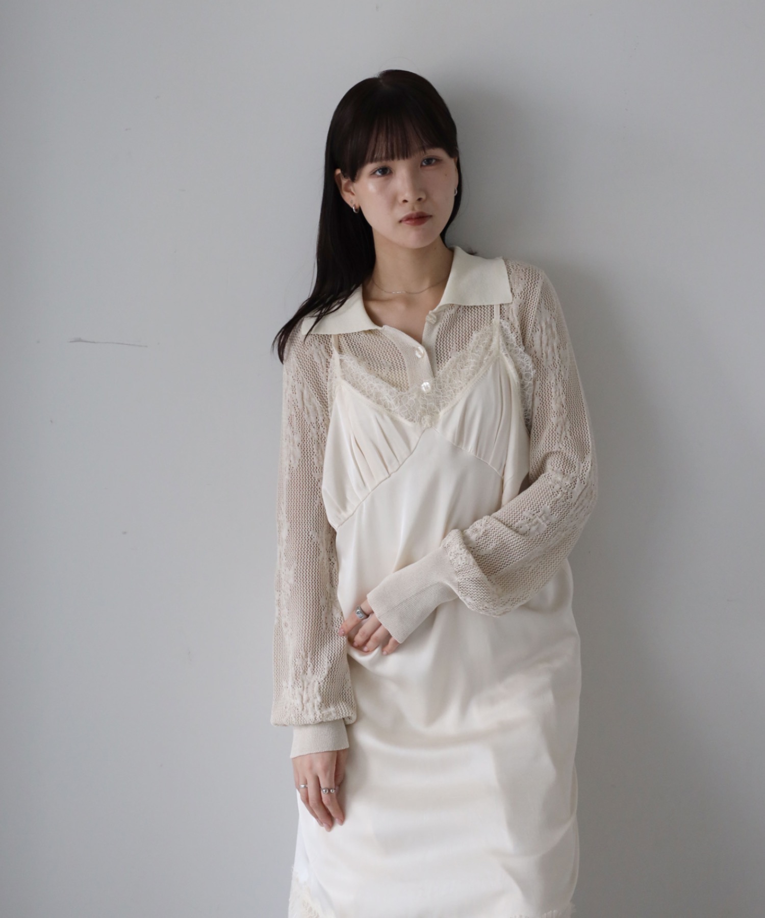 model：164cm. 着用サイズ：FREE