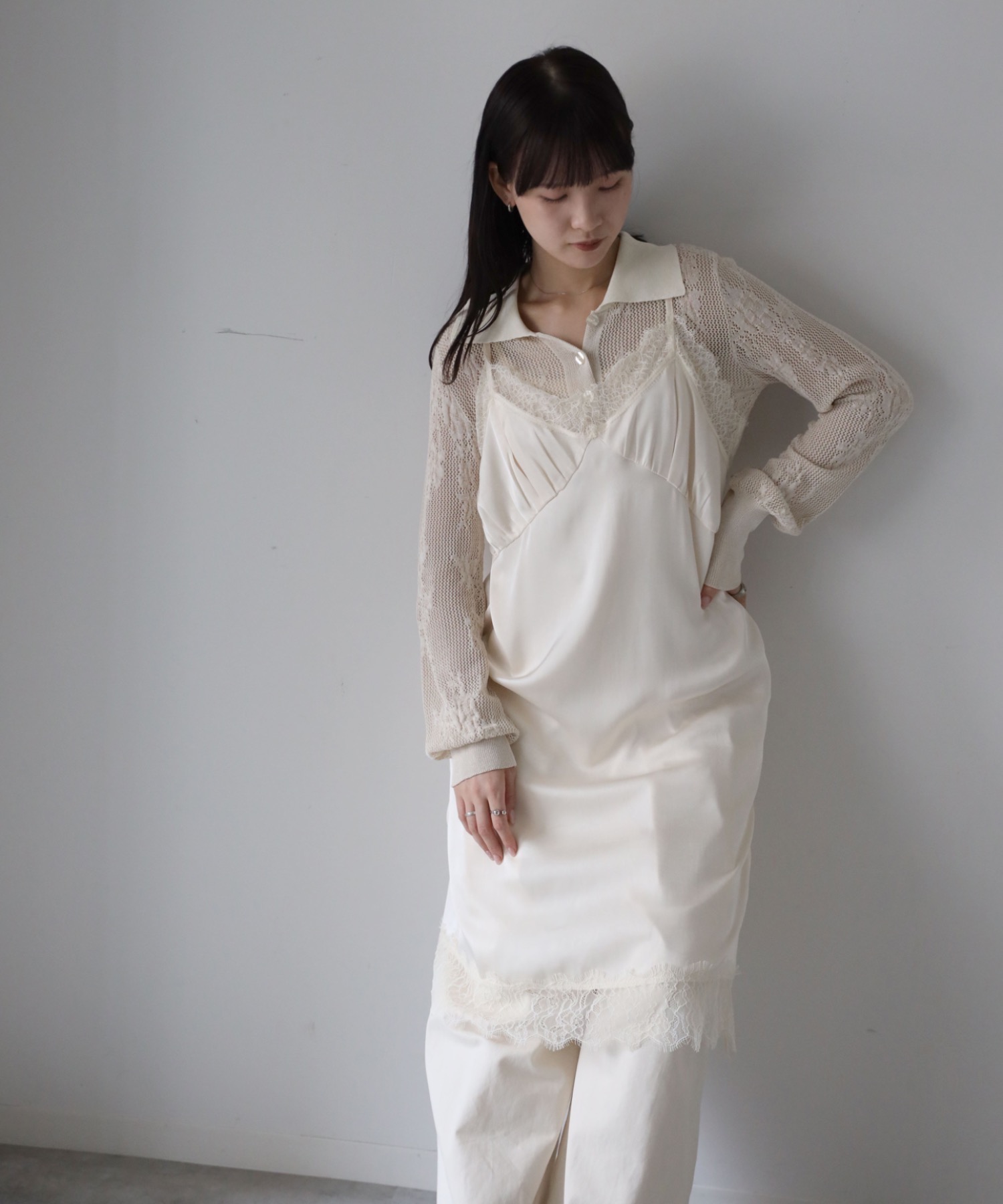model：164cm. 着用サイズ：FREE
