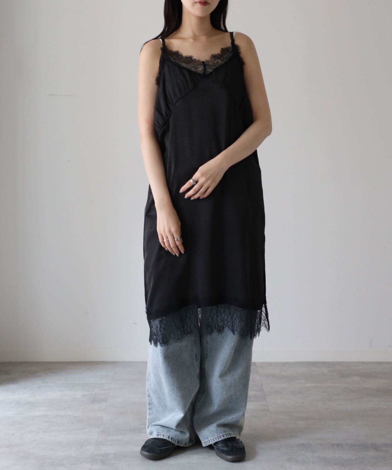 model：164cm. 着用サイズ：FREE