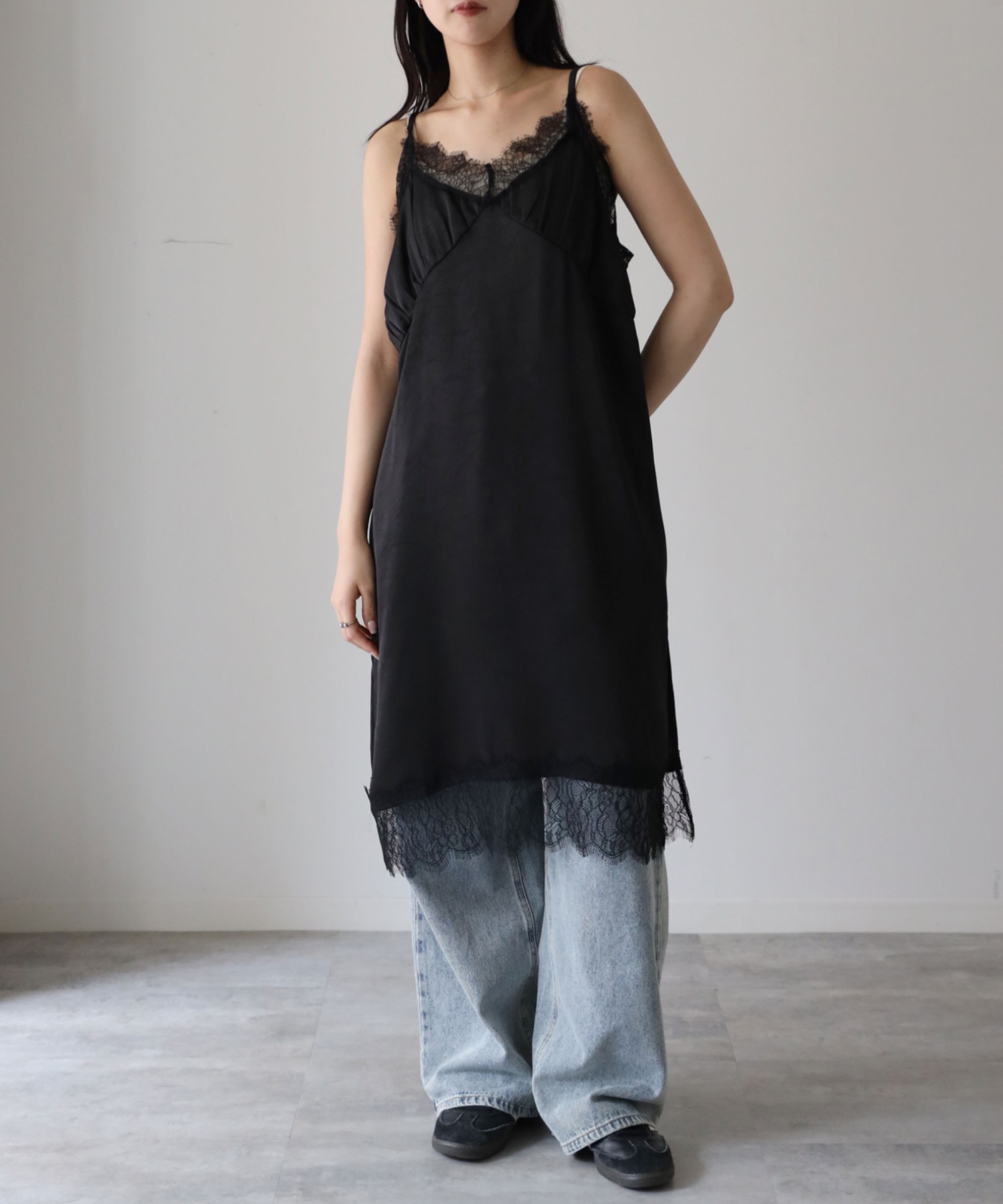 model：164cm. 着用サイズ：FREE