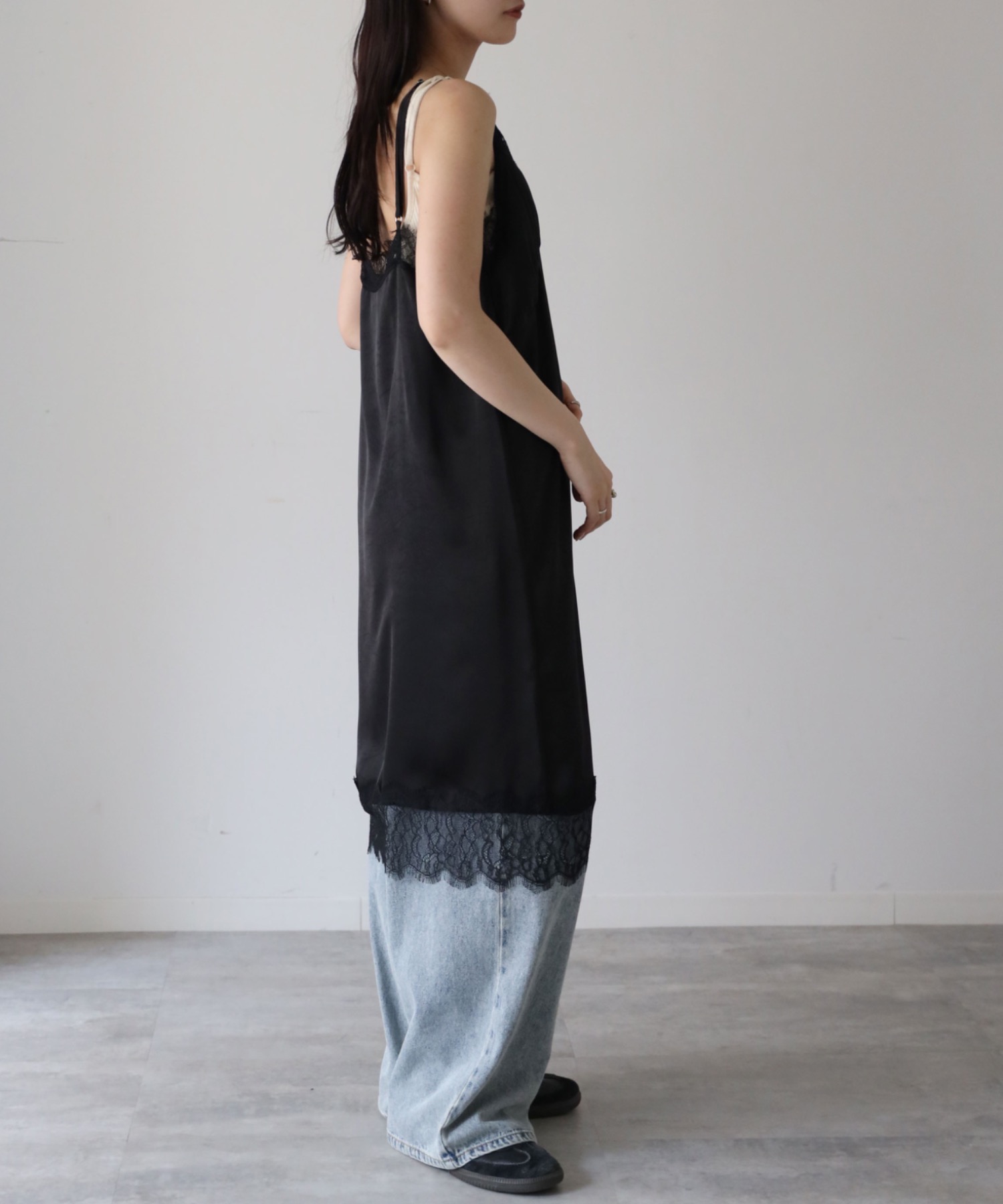 model：164cm. 着用サイズ：FREE