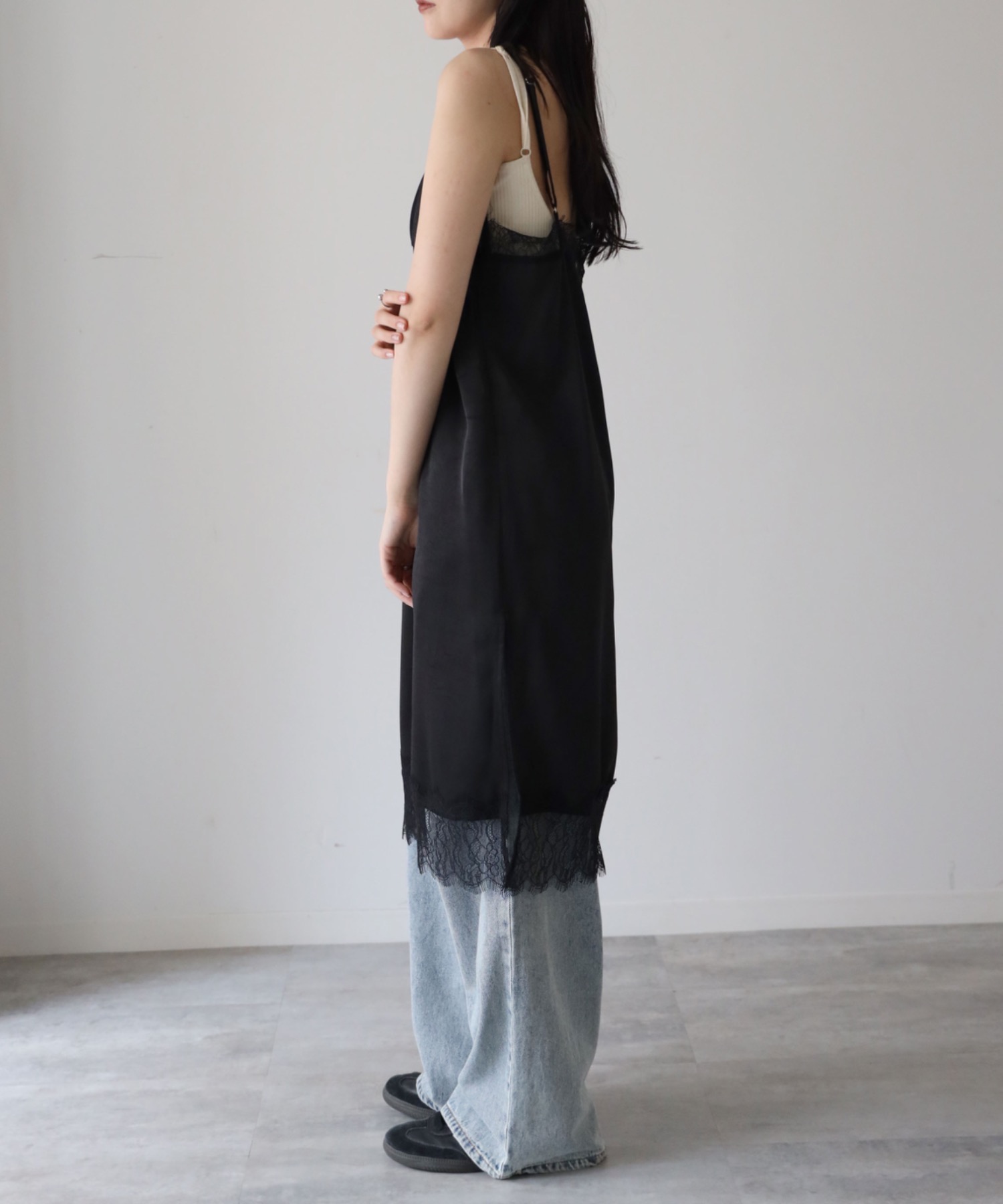 model：164cm. 着用サイズ：FREE