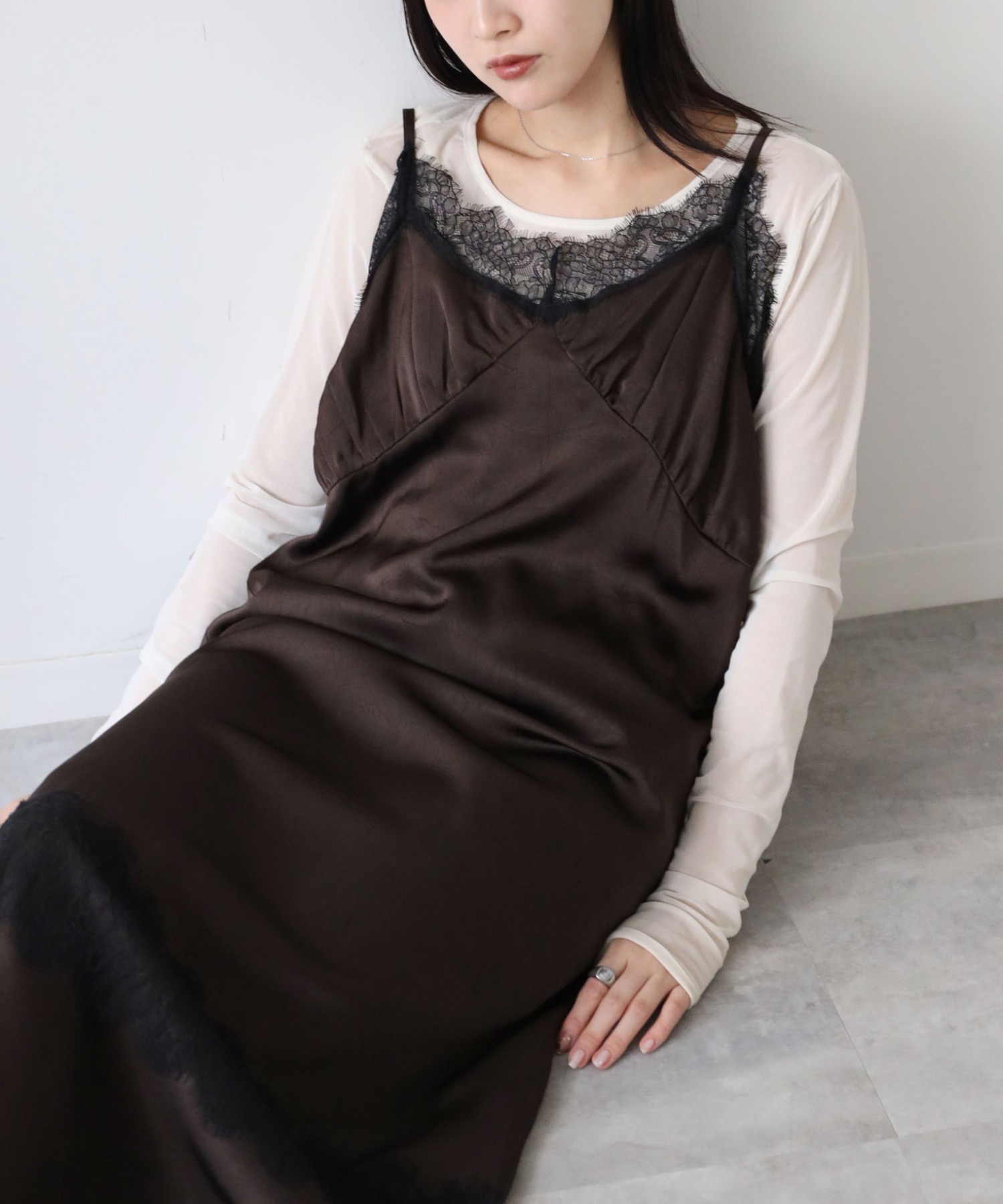 model：164cm. 着用サイズ：FREE