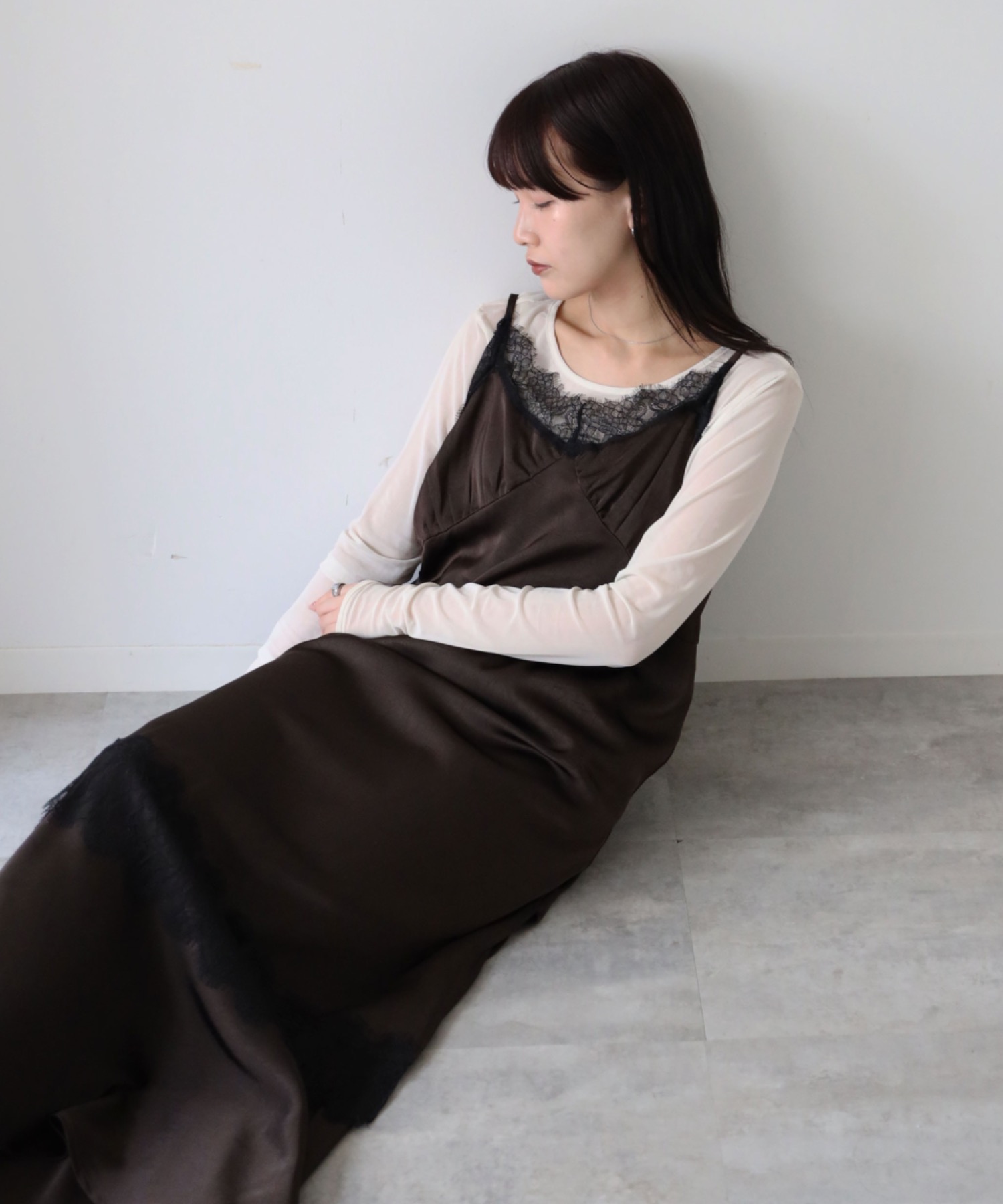 model：164cm. 着用サイズ：FREE