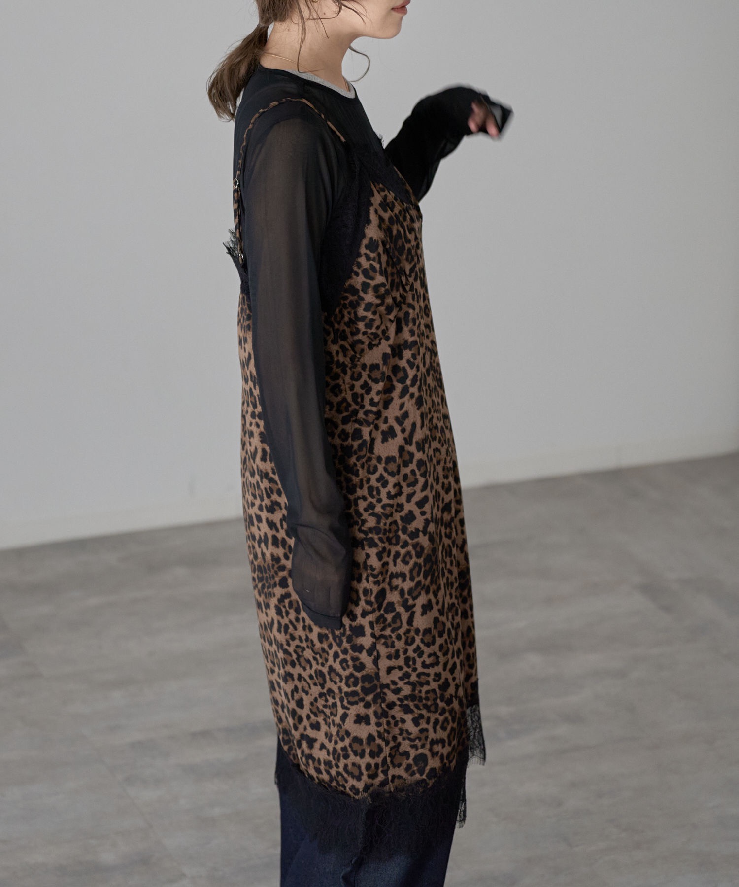 model：163cm. 着用サイズ：FREE