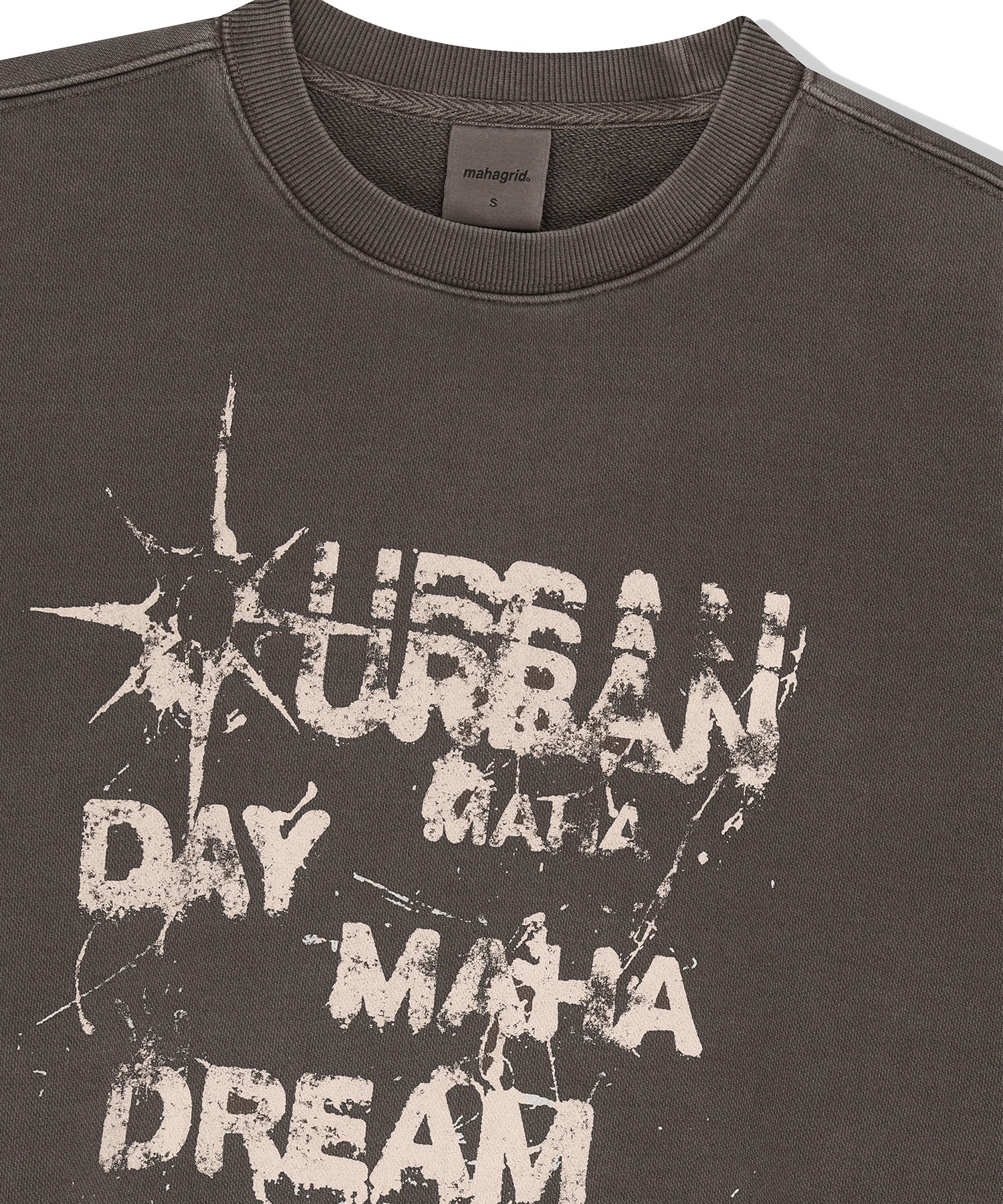トレーナー スウェット 「mahagrid/マハグリッド」 URBAN PIGMENT SWEATSHIRT/アーバン ピグメント スウェットシャツ mahagrid/マハグリッド』 URBAN PIGMENT SWEATSHIRT/アーバン