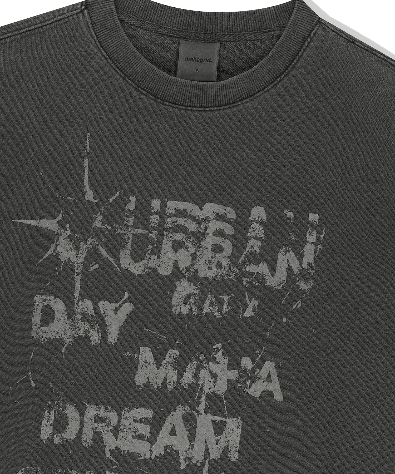 トレーナー スウェット 「mahagrid/マハグリッド」 URBAN PIGMENT SWEATSHIRT/アーバン ピグメント スウェットシャツ mahagrid/マハグリッド』 URBAN PIGMENT SWEATSHIRT/アーバン