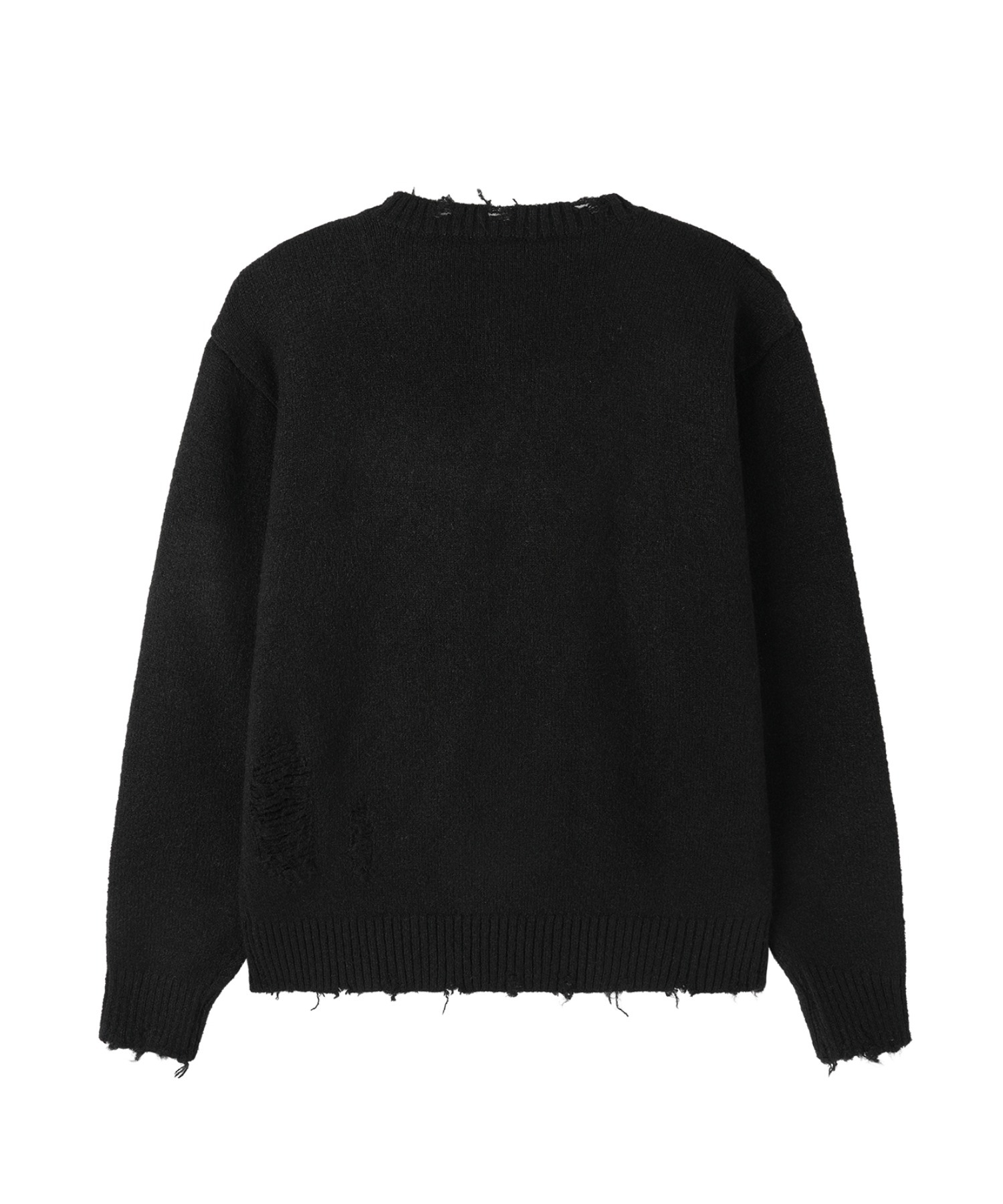 Number (N)ine ダメージ加工 Vネックニット Openyard/オープンヤード』DISTRESSED V NECK KNIT/ダメージVネック