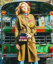 TICKET PATCH 長袖シャツワンピース