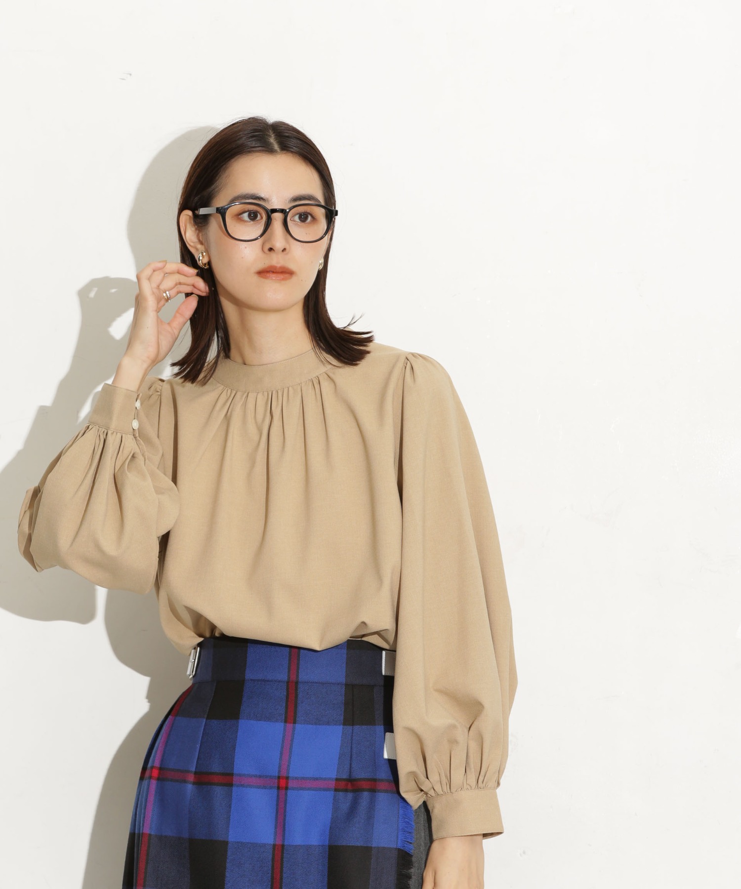 前後2Way ボリュームスリーブブラウス