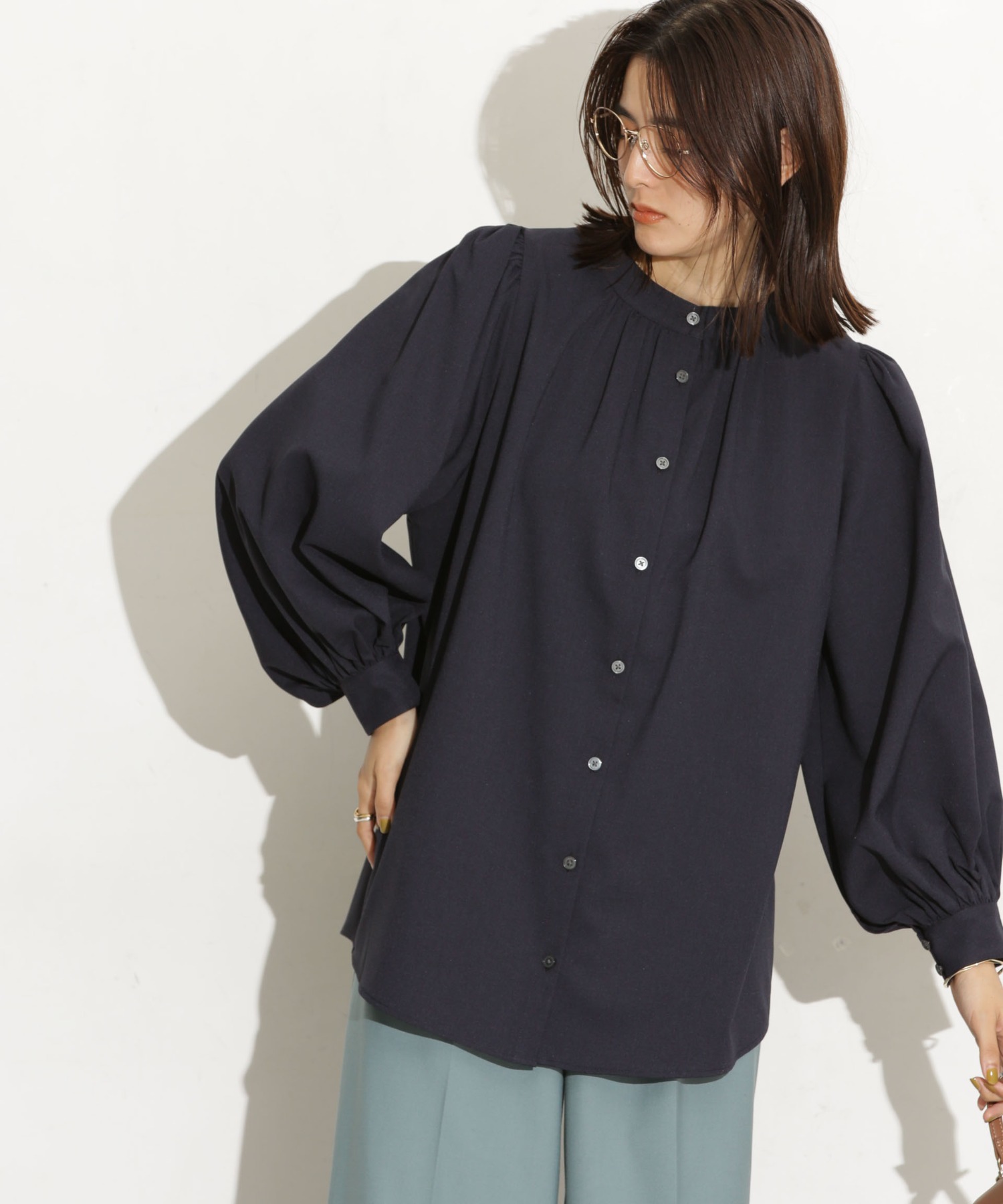 前後2Way ボリュームスリーブブラウス