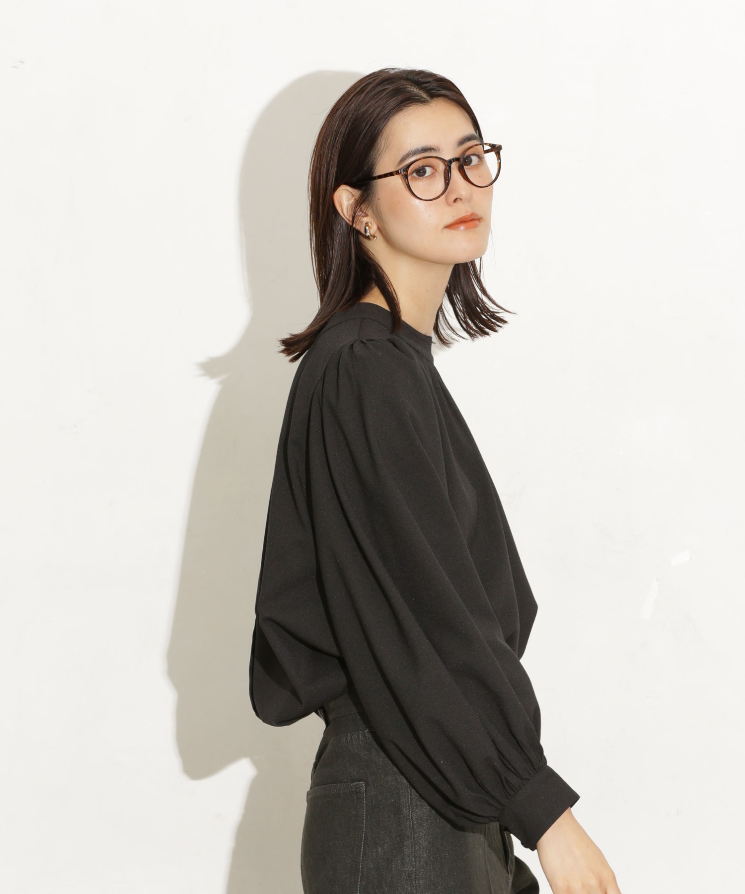 前後2Way ボリュームスリーブブラウス