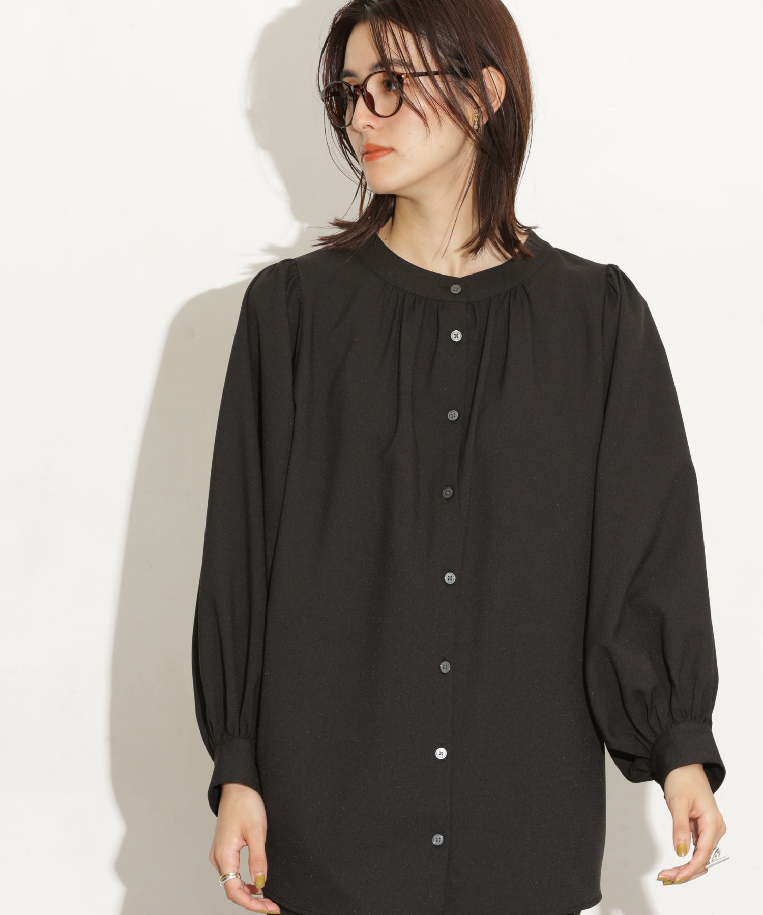 前後2Way ボリュームスリーブブラウス