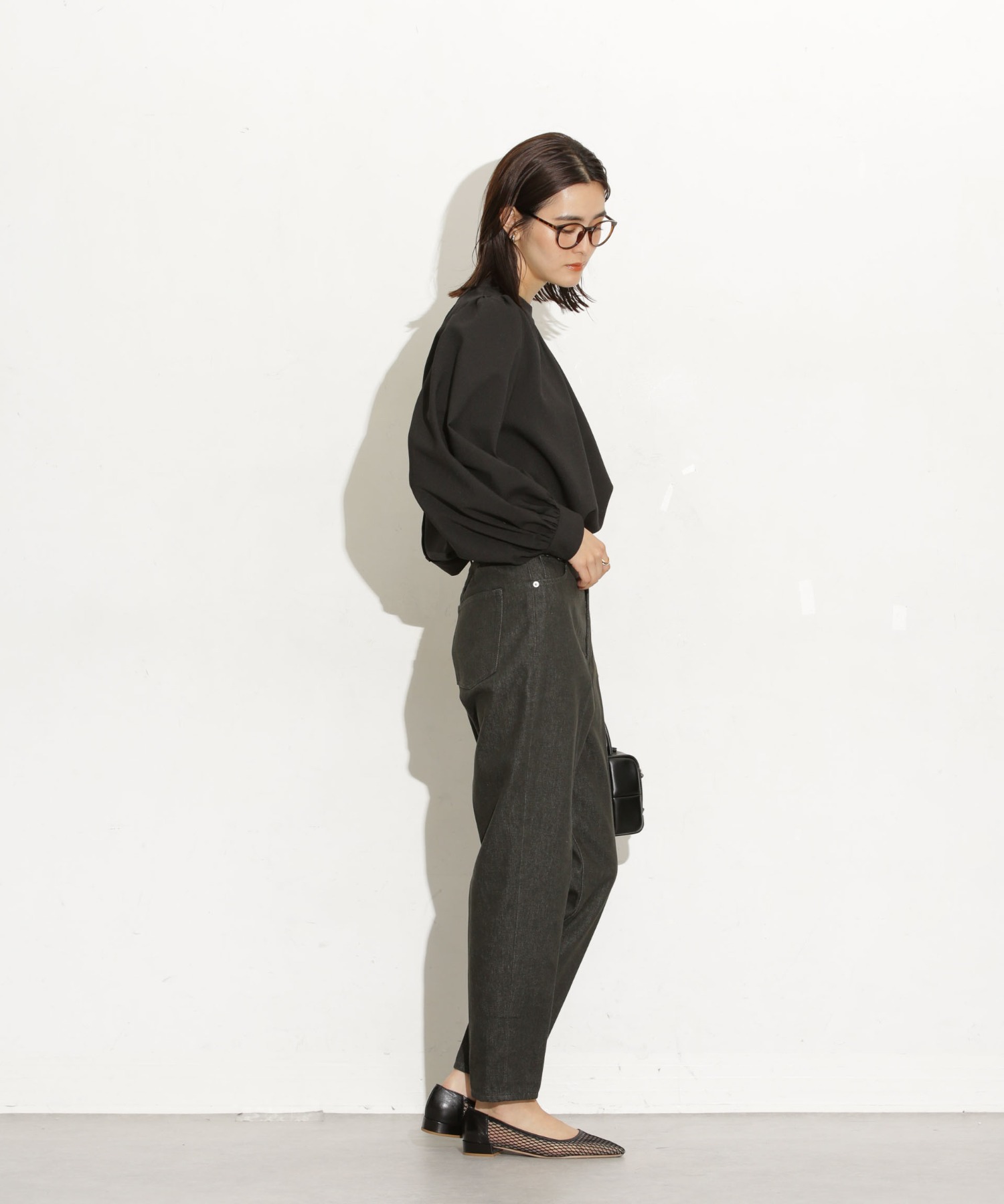 前後2Way ボリュームスリーブブラウス