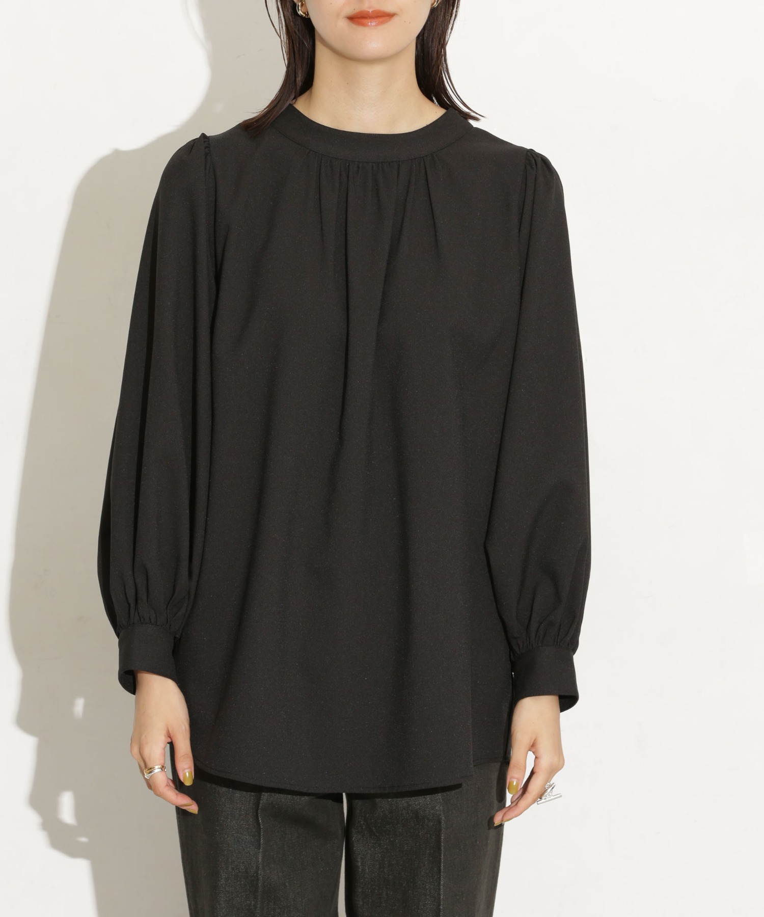 前後2Way ボリュームスリーブブラウス