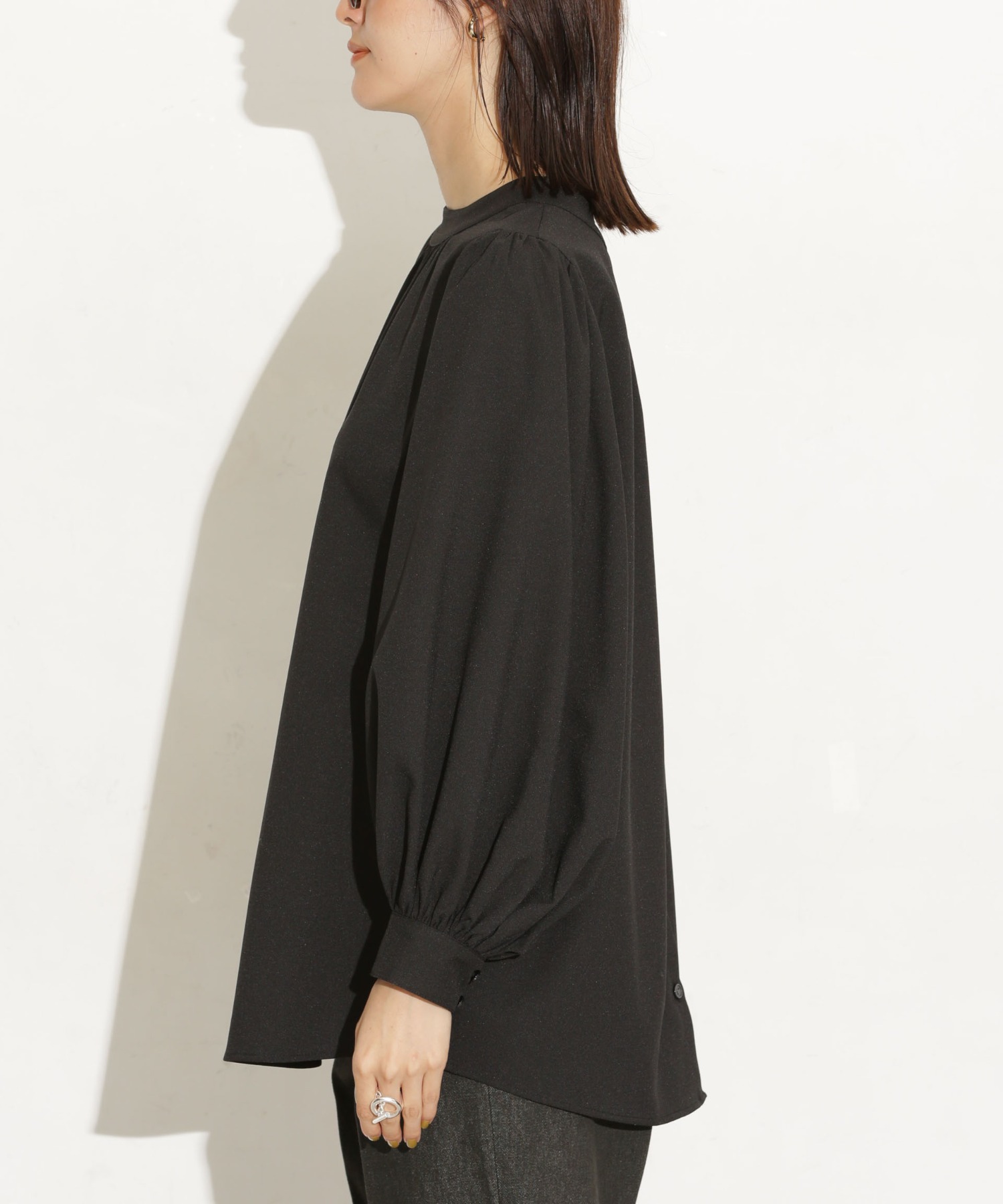 前後2Way ボリュームスリーブブラウス