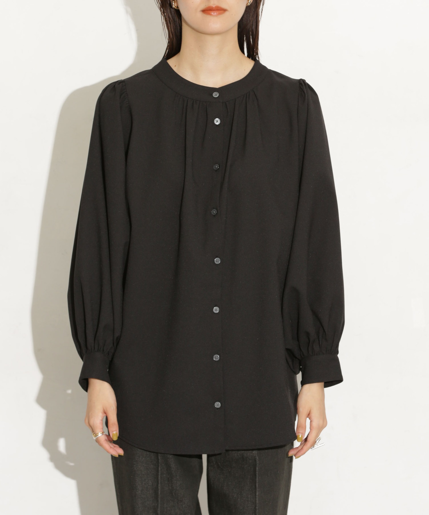 前後2Way ボリュームスリーブブラウス